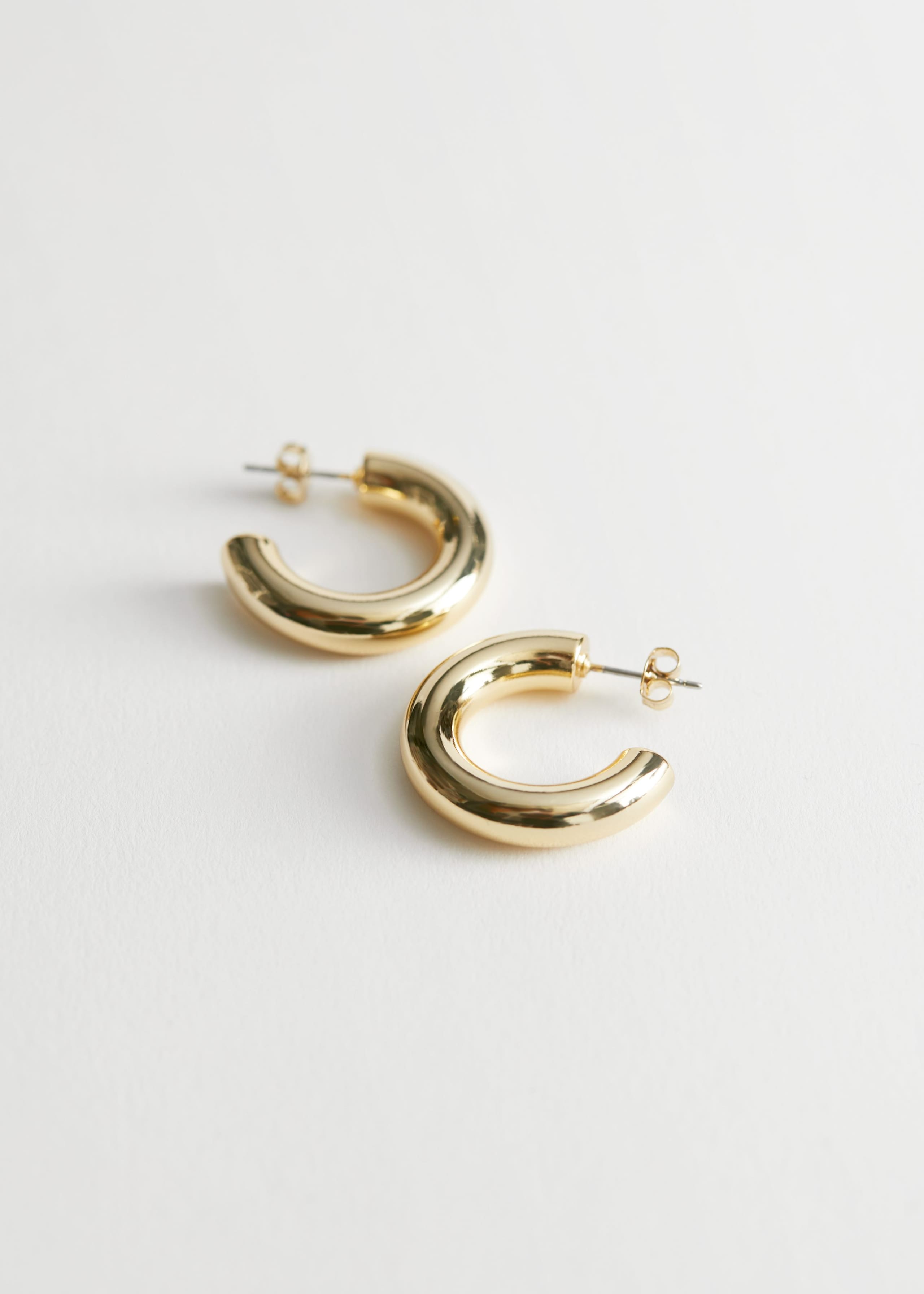 Chunky Open Hoop Earrings