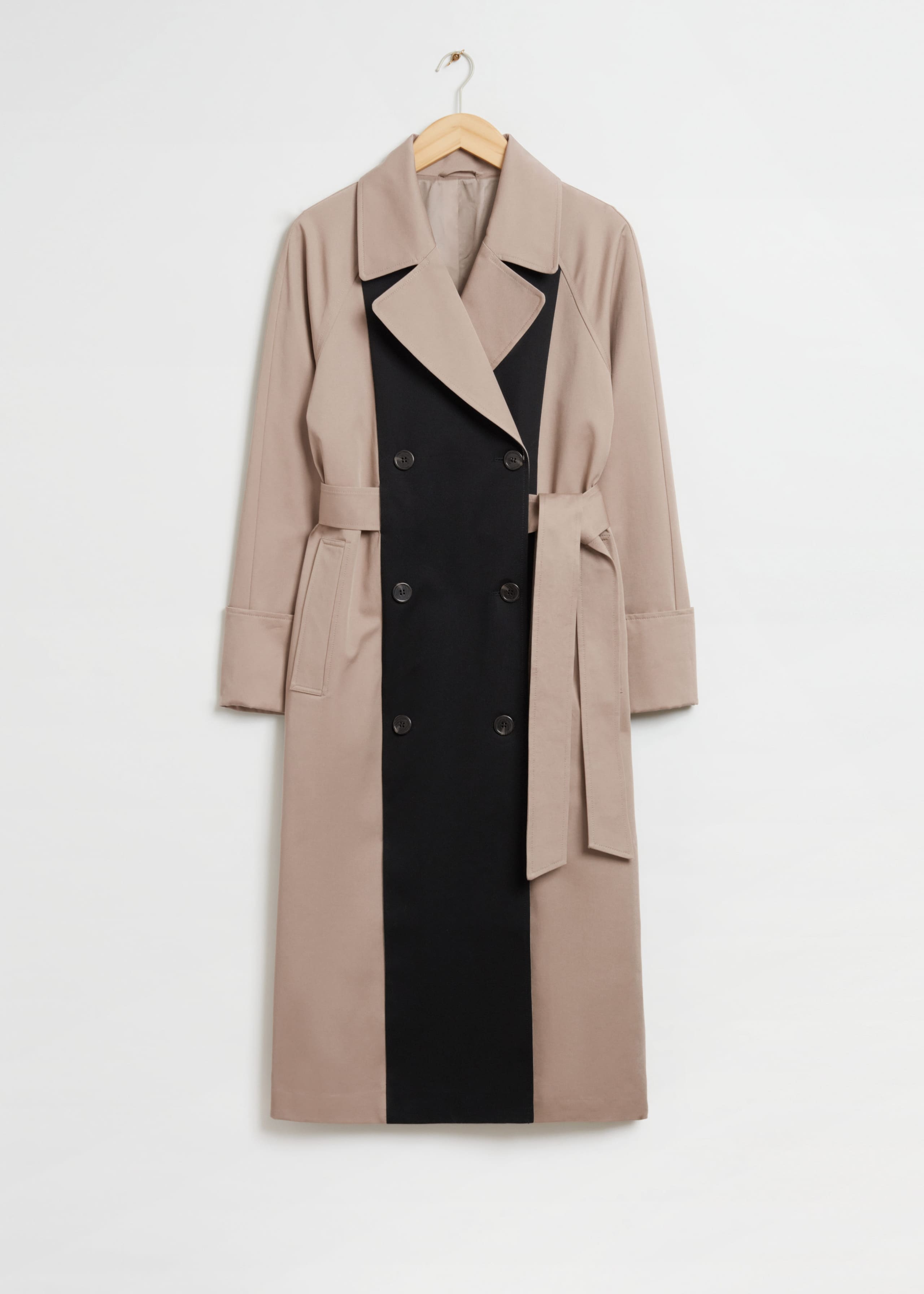 Image of Relaxed Double-Breasted Trench Coat