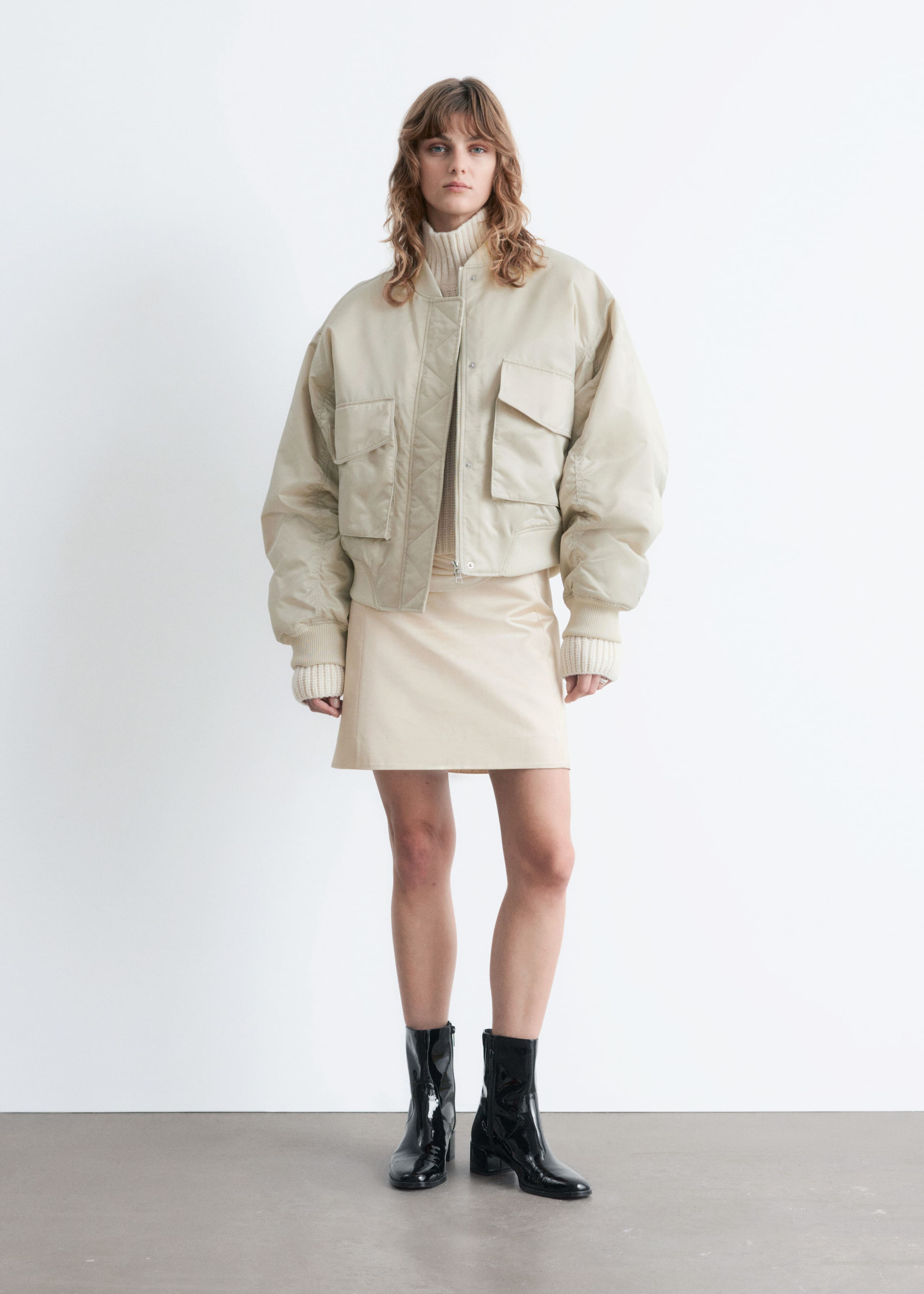 Image of Padded Bomber Jacket