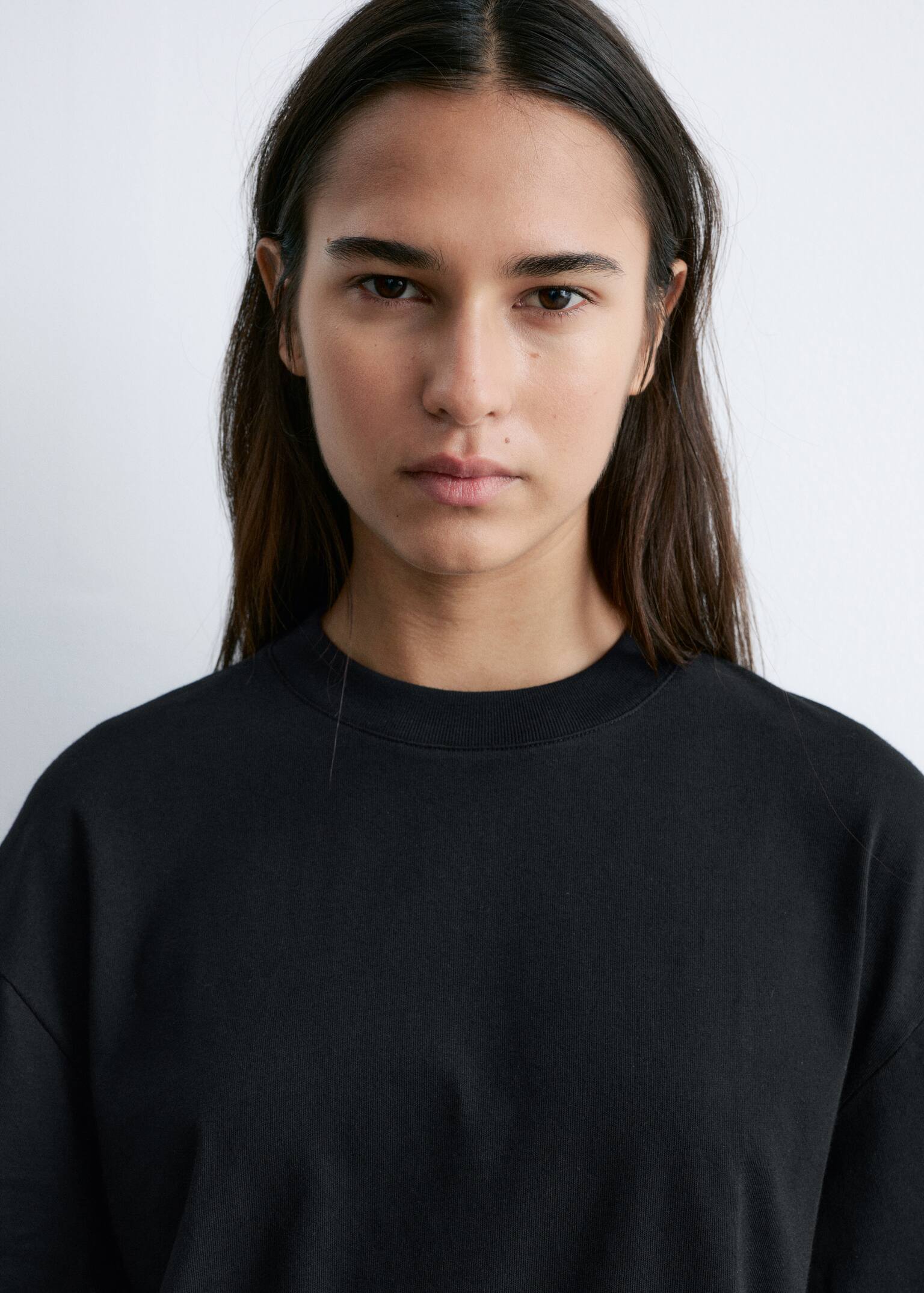 Boxy T-Shirt - Black/White - 7