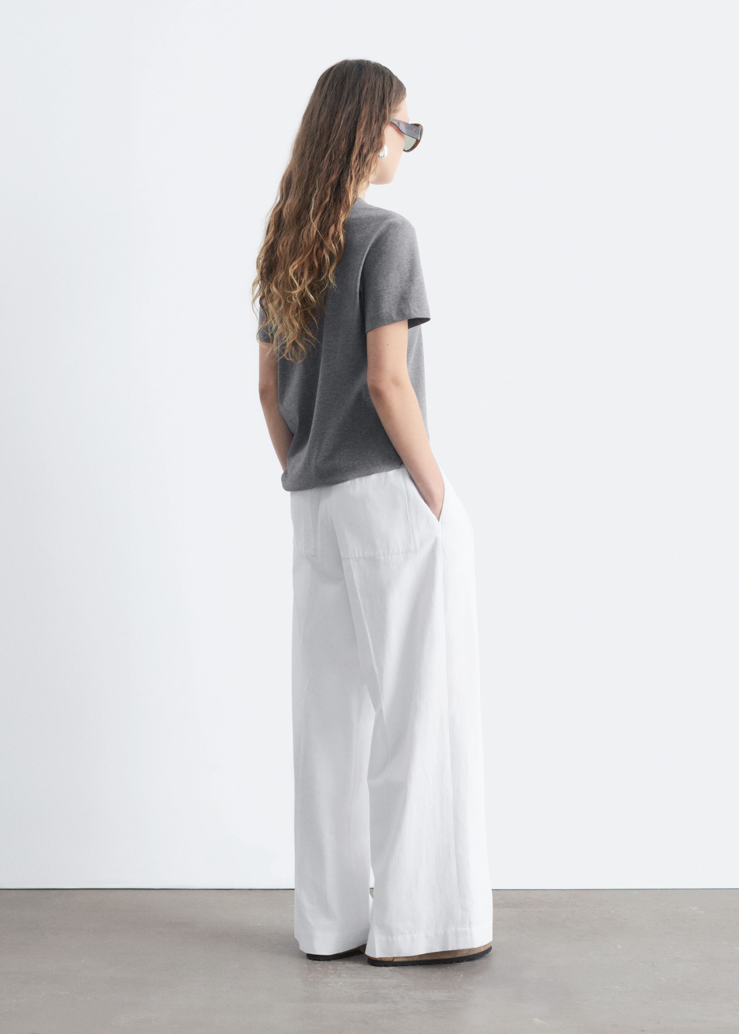 Cotton Crew-Neck T-Shirt - Grey Melange - Still Life