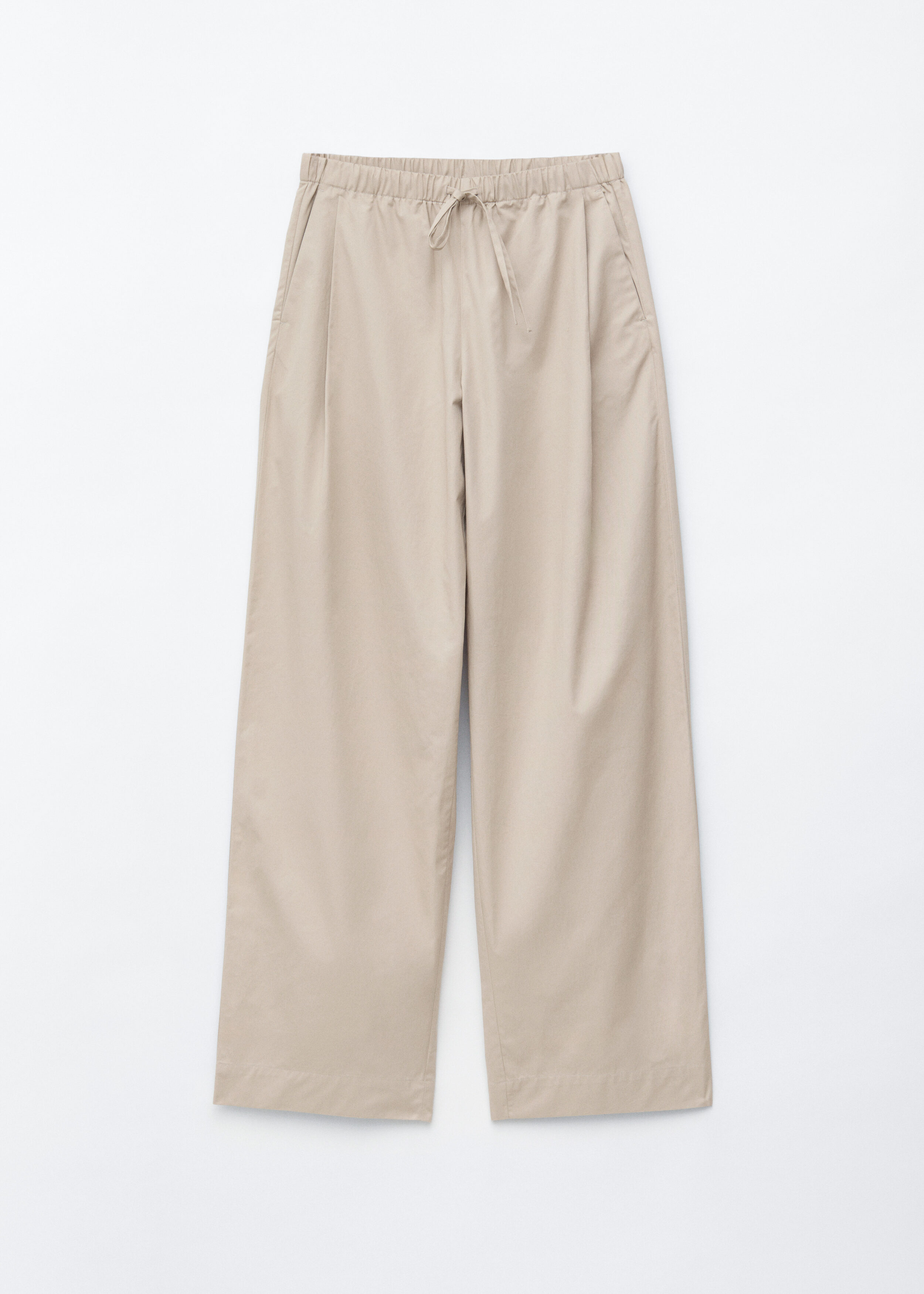 Cotton Twill Drawstring Trousers