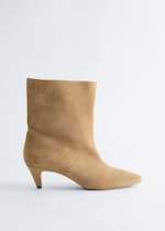 Beige suede