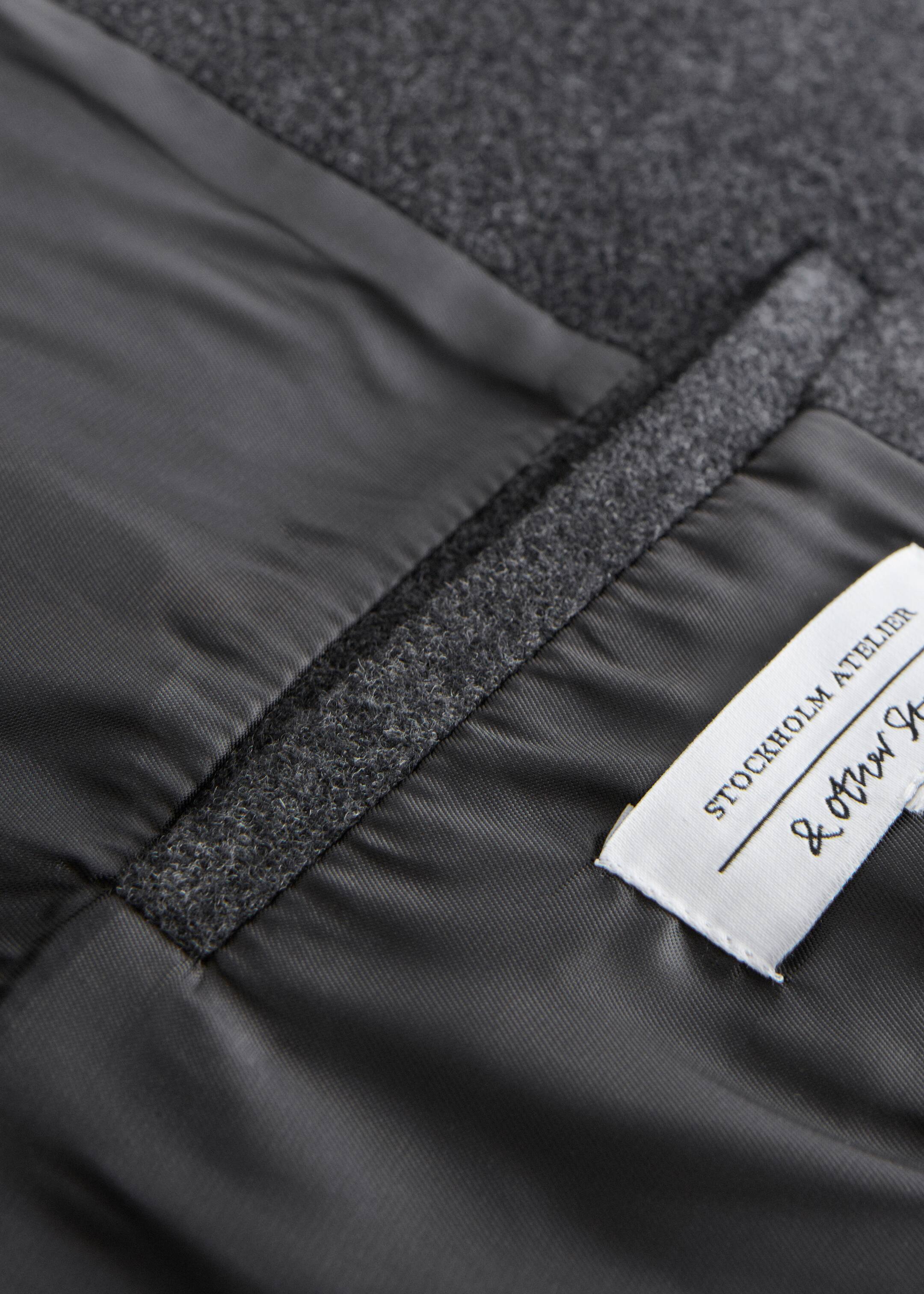 Vis større bilde: Relaxed A-Line Wool Coat - Mørkegrå - DAME | H&M NO 4