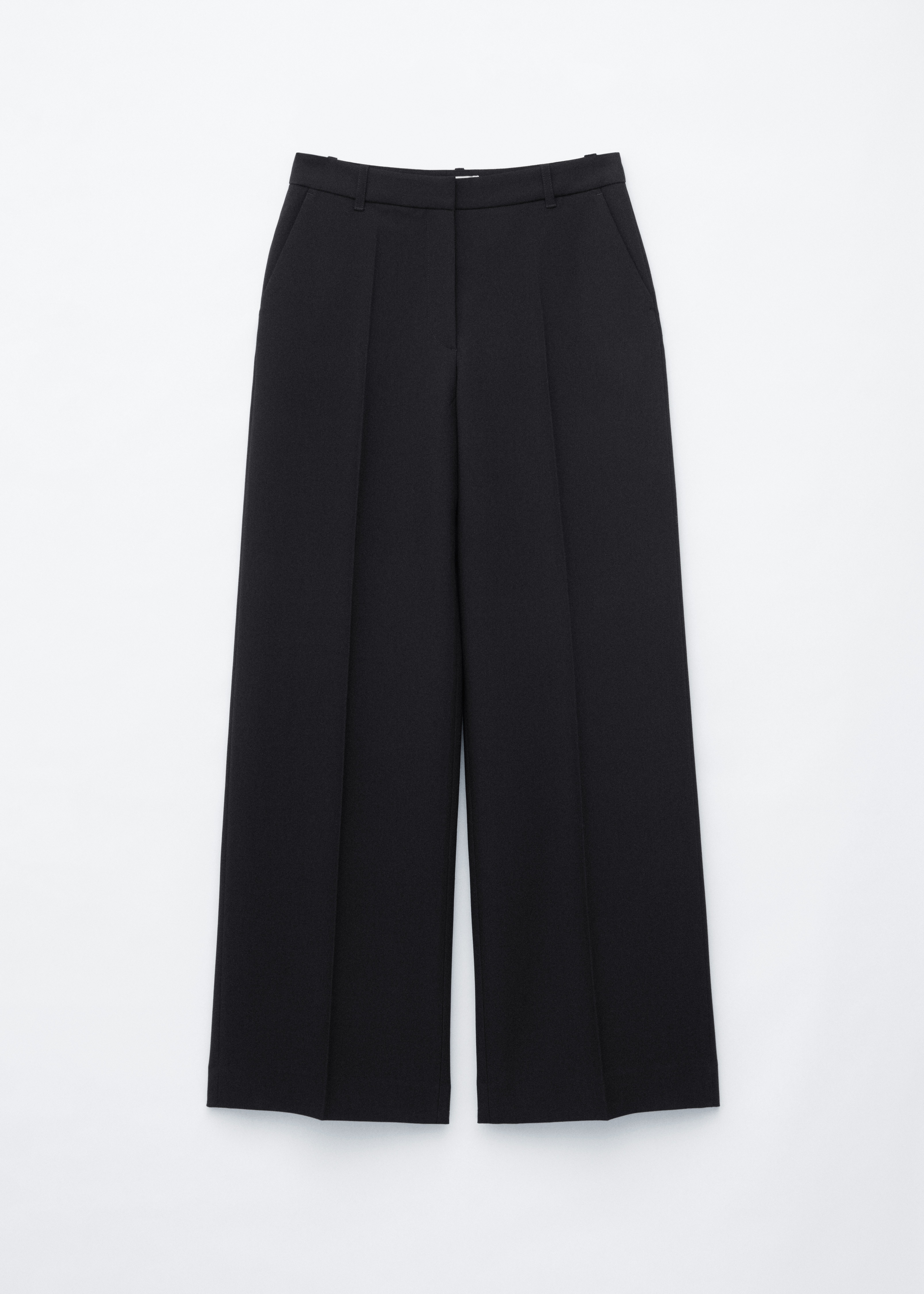 Loose-Fit Tailored Trousers - Black/Dark Red
