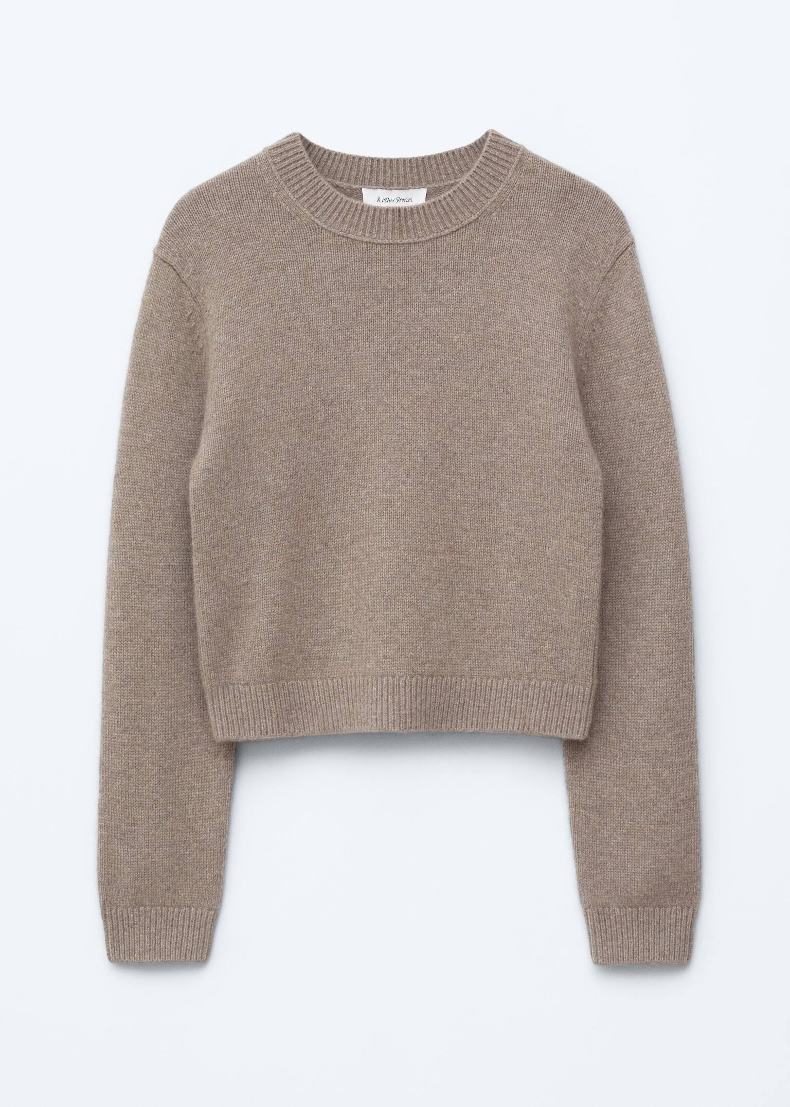 Pull en cachemire mélangé - Taupe foncé/Noir/Marron foncé - 2