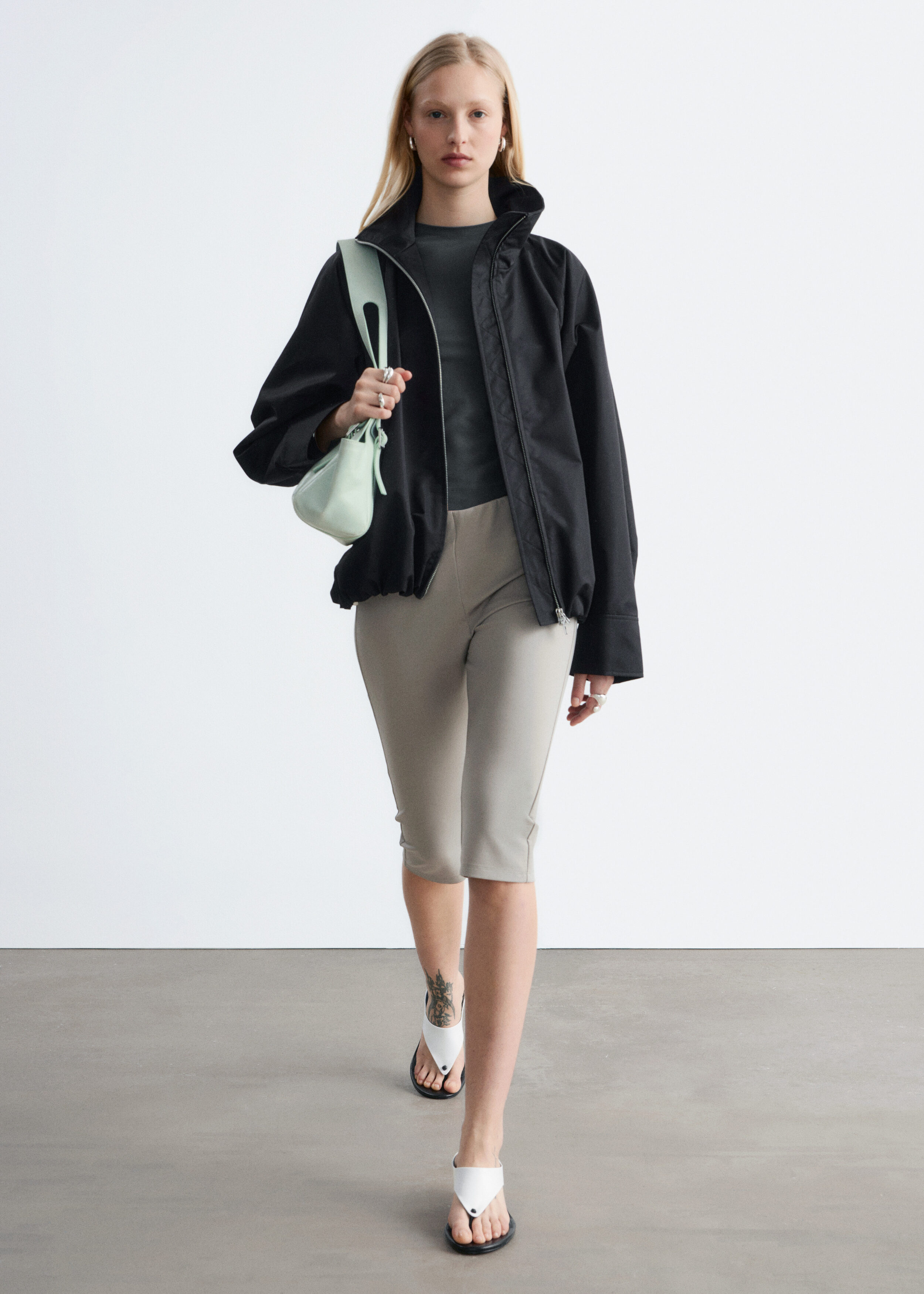 Zip-Up Twill Jacket - Black - Jackets - & Other Stories US
