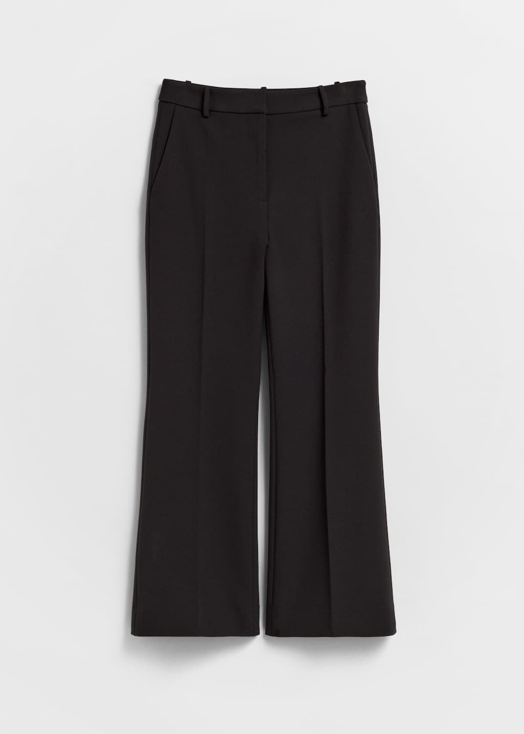 Kick-Flare Trousers - Black - Still Life