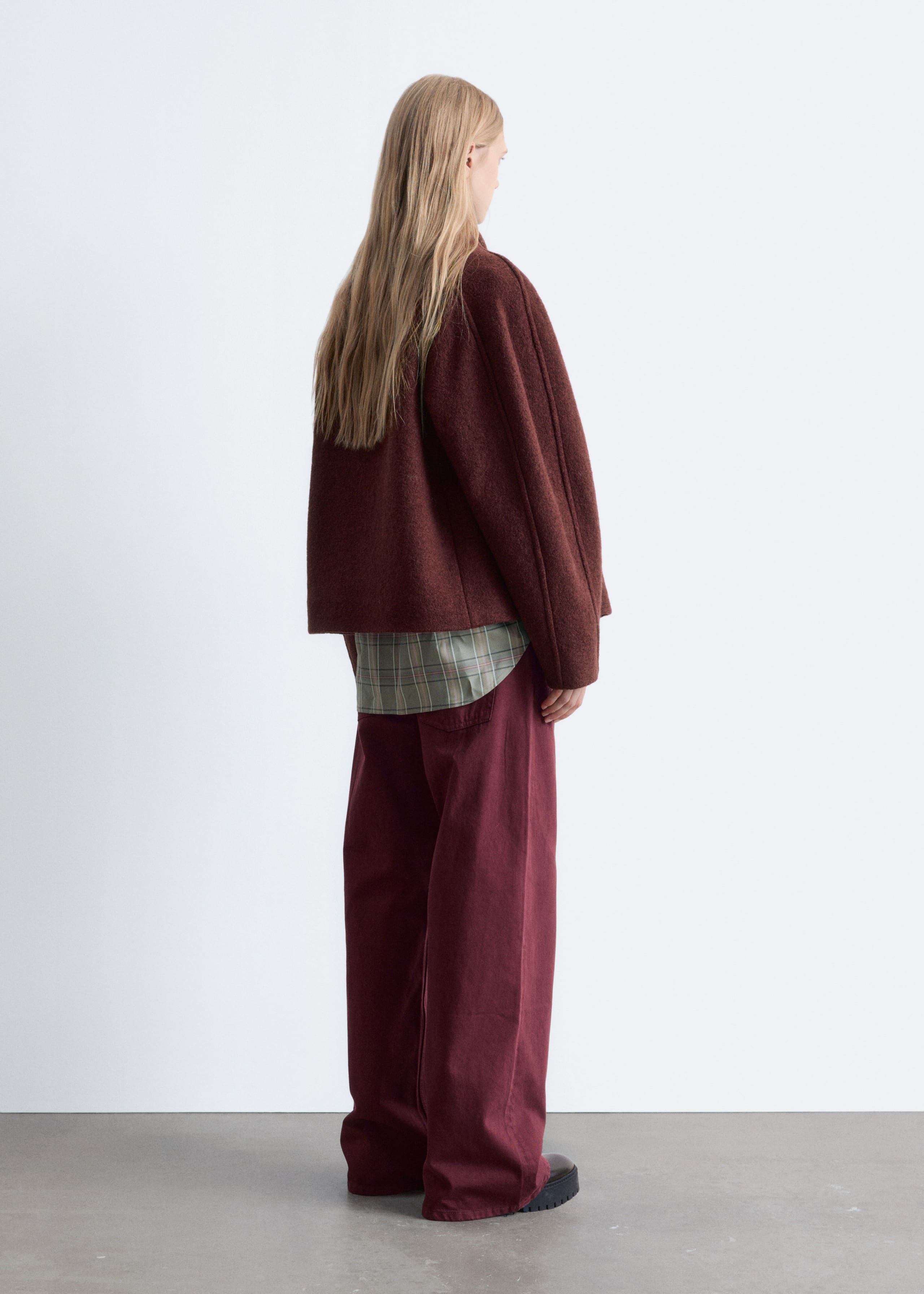 Image of Asymmetric Wool Jacket