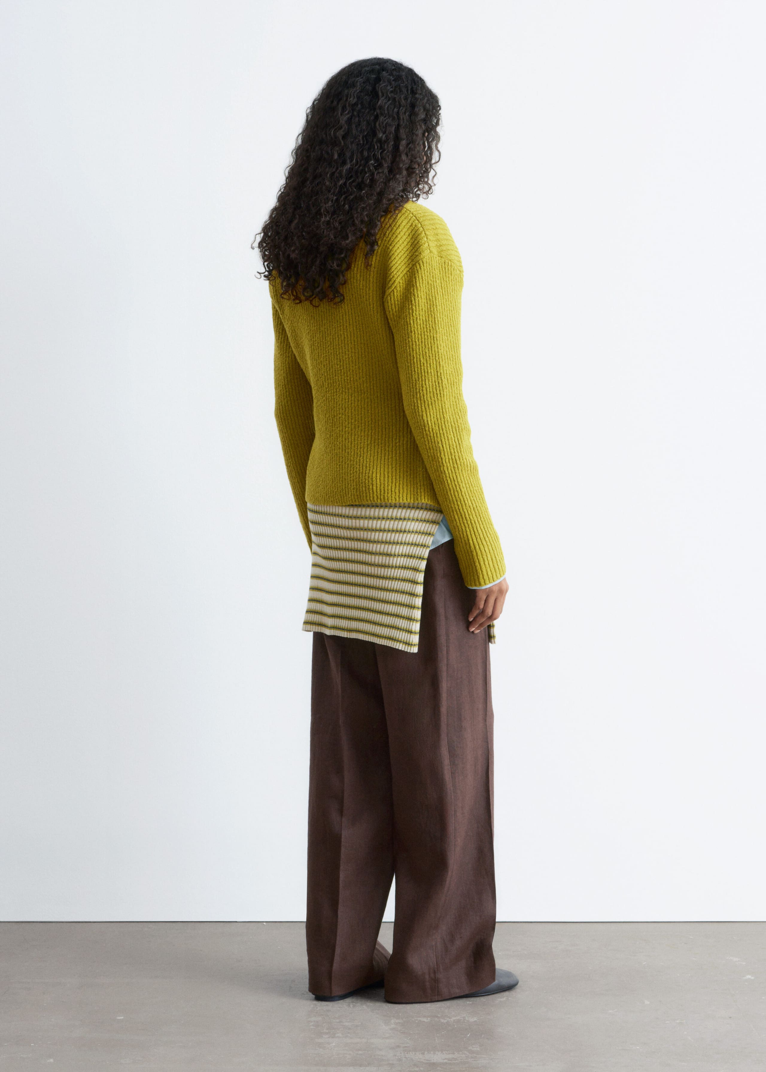 Image of Ribbed Cotton Cardigan