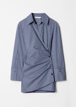 Blauw gestreept