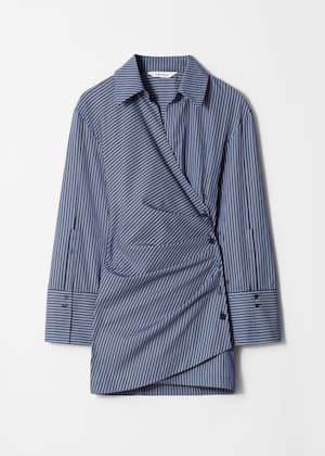 Blauw gestreept