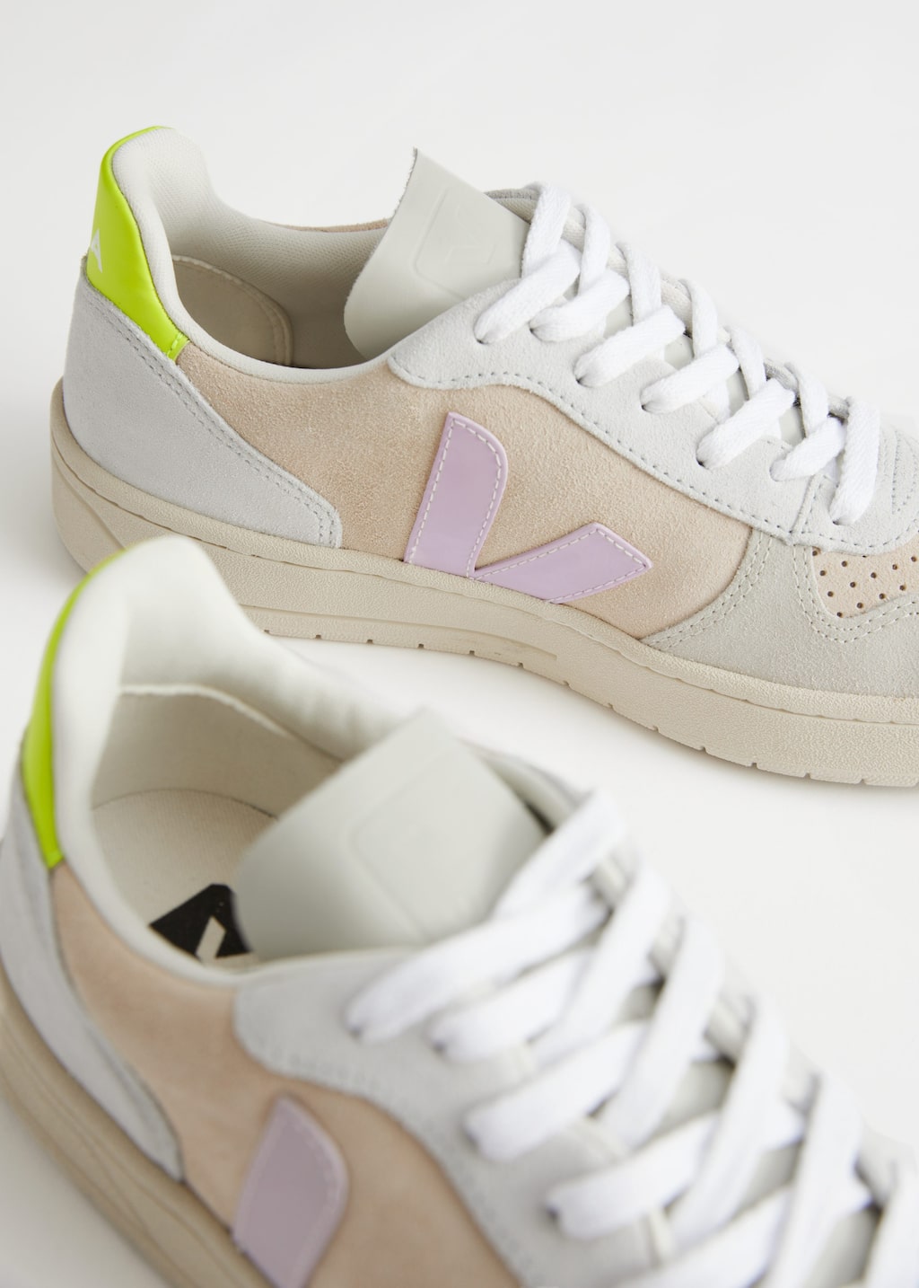 Veja V-10 Suede Sneakers - {{variantName}} - Descriptive Detail