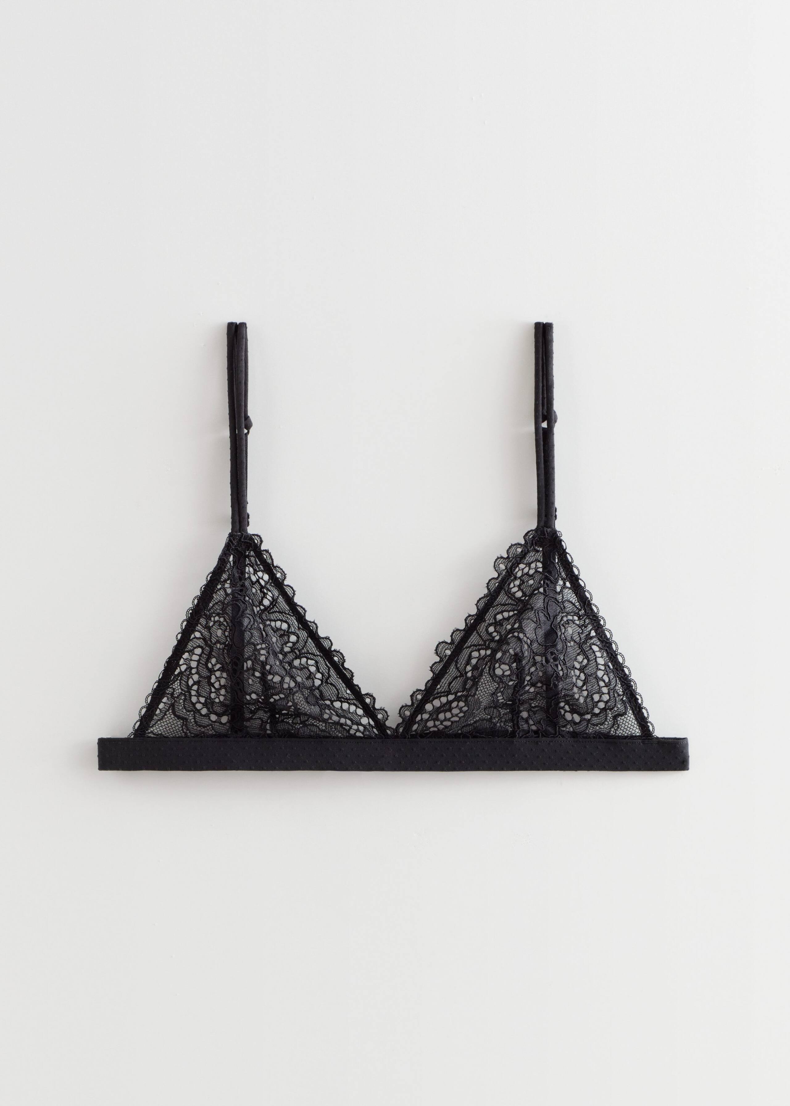 Floral Lace Soft Triangle Bra - Mint - Still Life