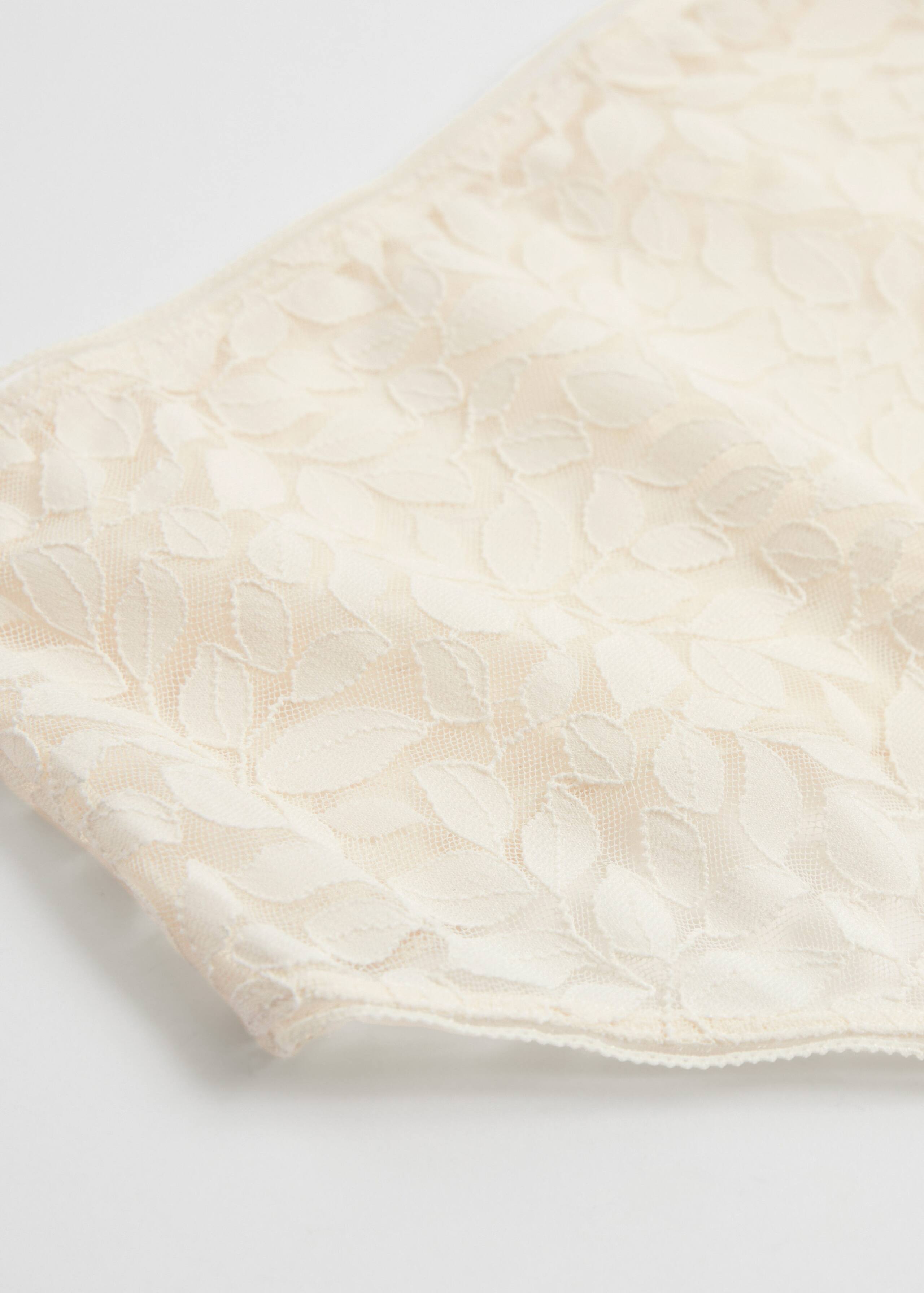 Leaf Lace High Waist Briefs - {{variantName}} - Descriptive Detail