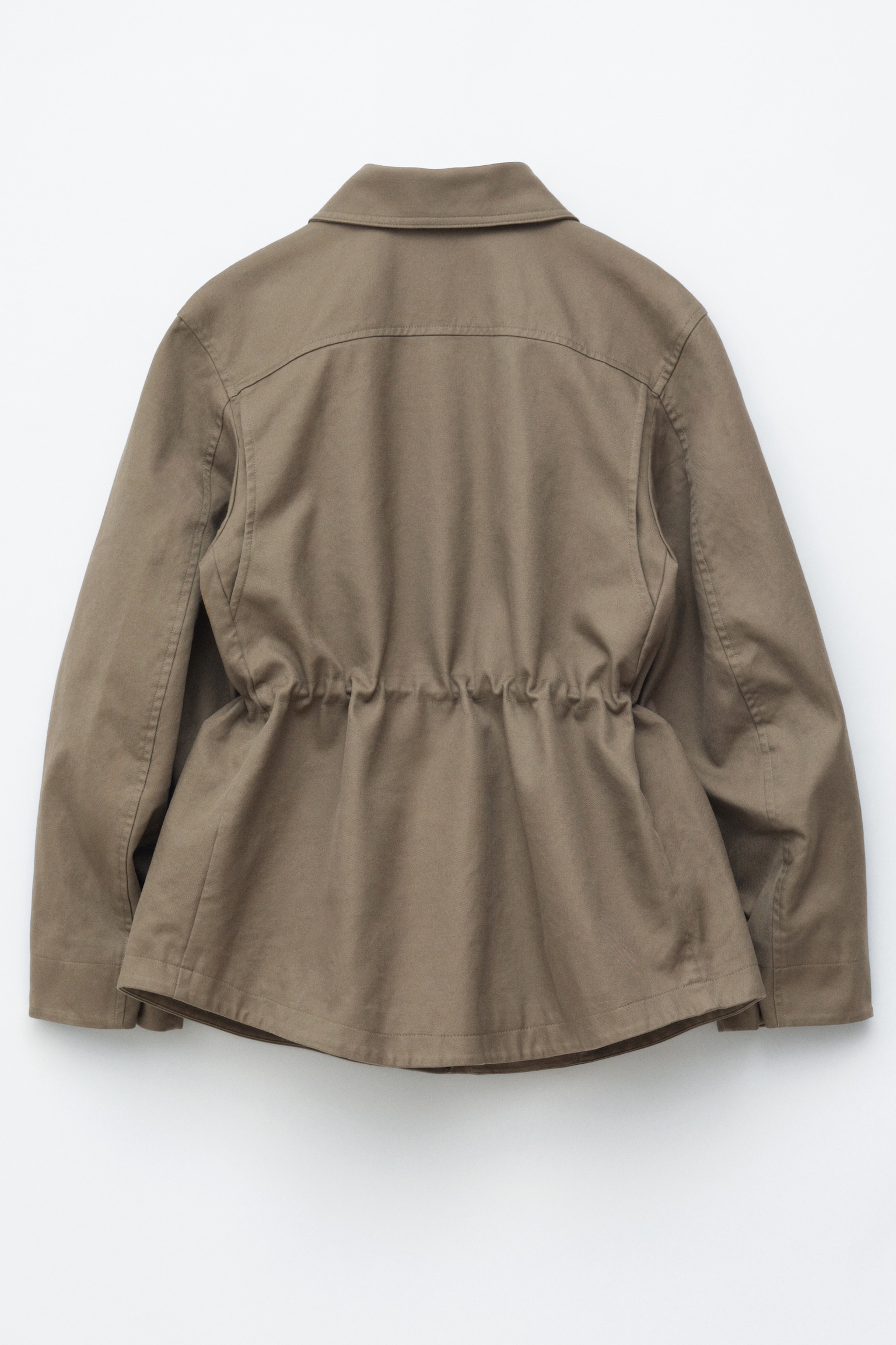 Giacca utility oversize con coulisse - Verde kaki/Marrone scuro/Giallo senape - 10