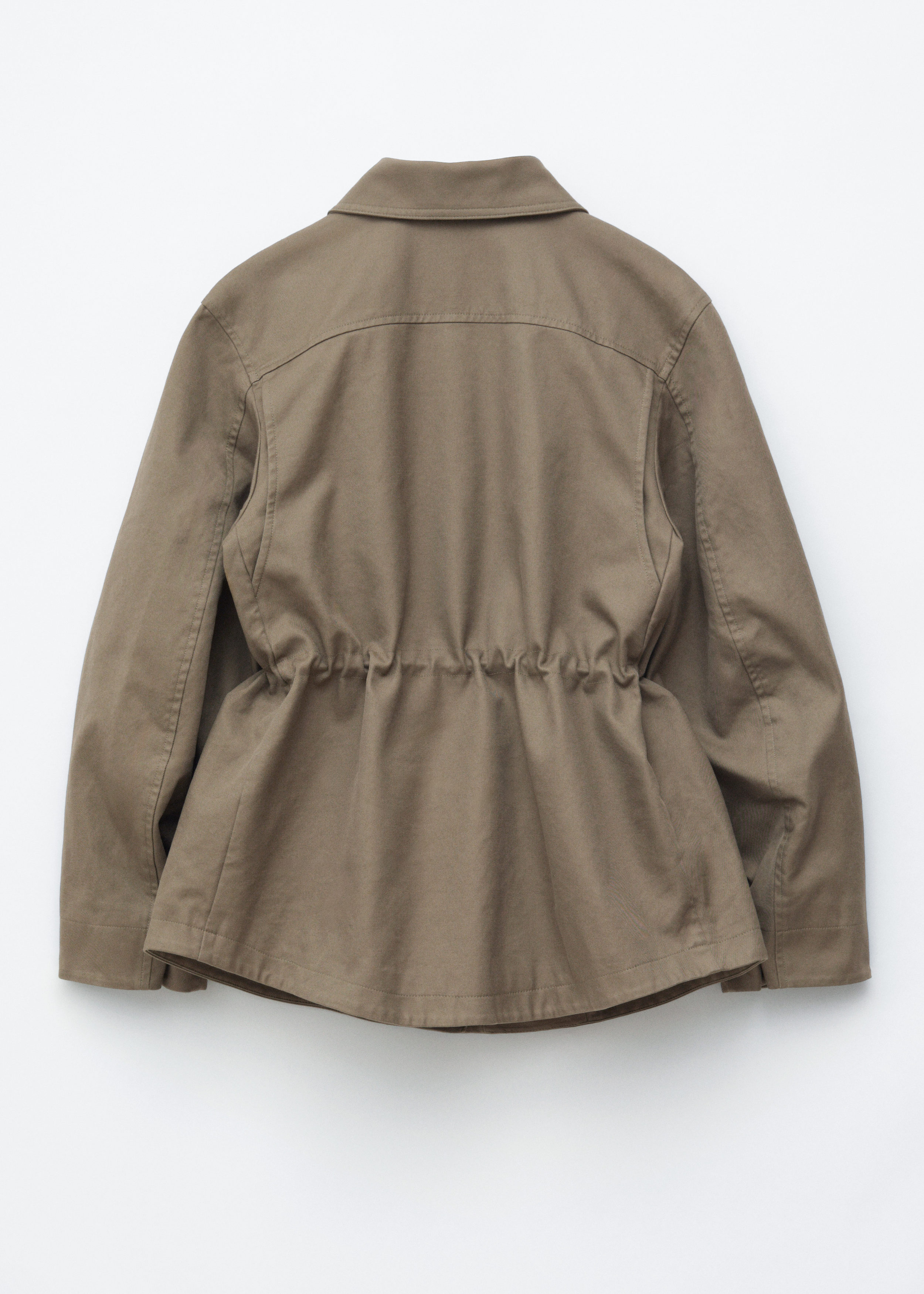 SUPPLEX® NYLON UTILITY JACKET KHAKI S Oversized Drawstring Utility Jacket - Khaki Green - & Other Stories BE
