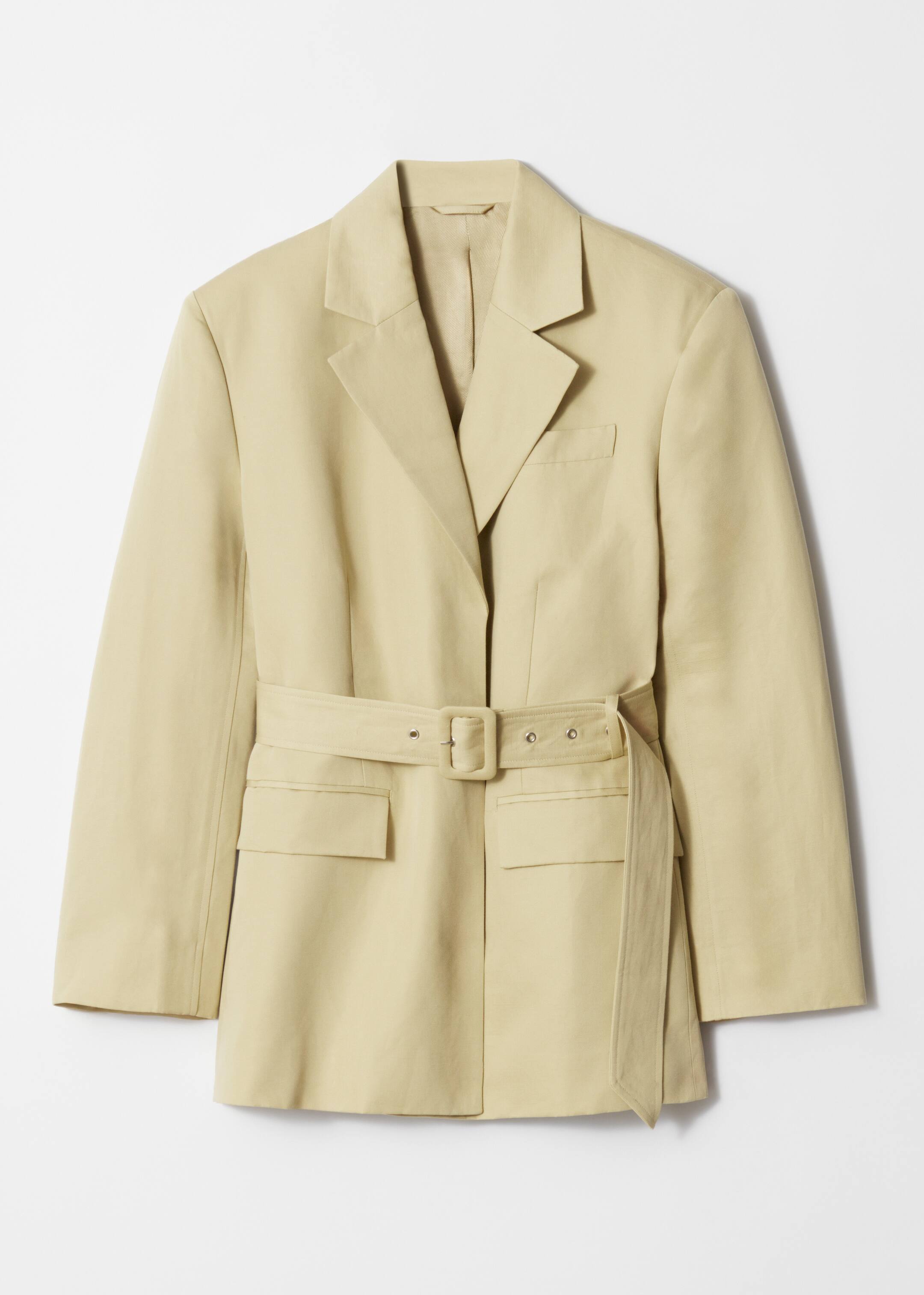 Visualizza immagine più grande: Blazer con cintura - Giallo - DONNA | H&M IT 3