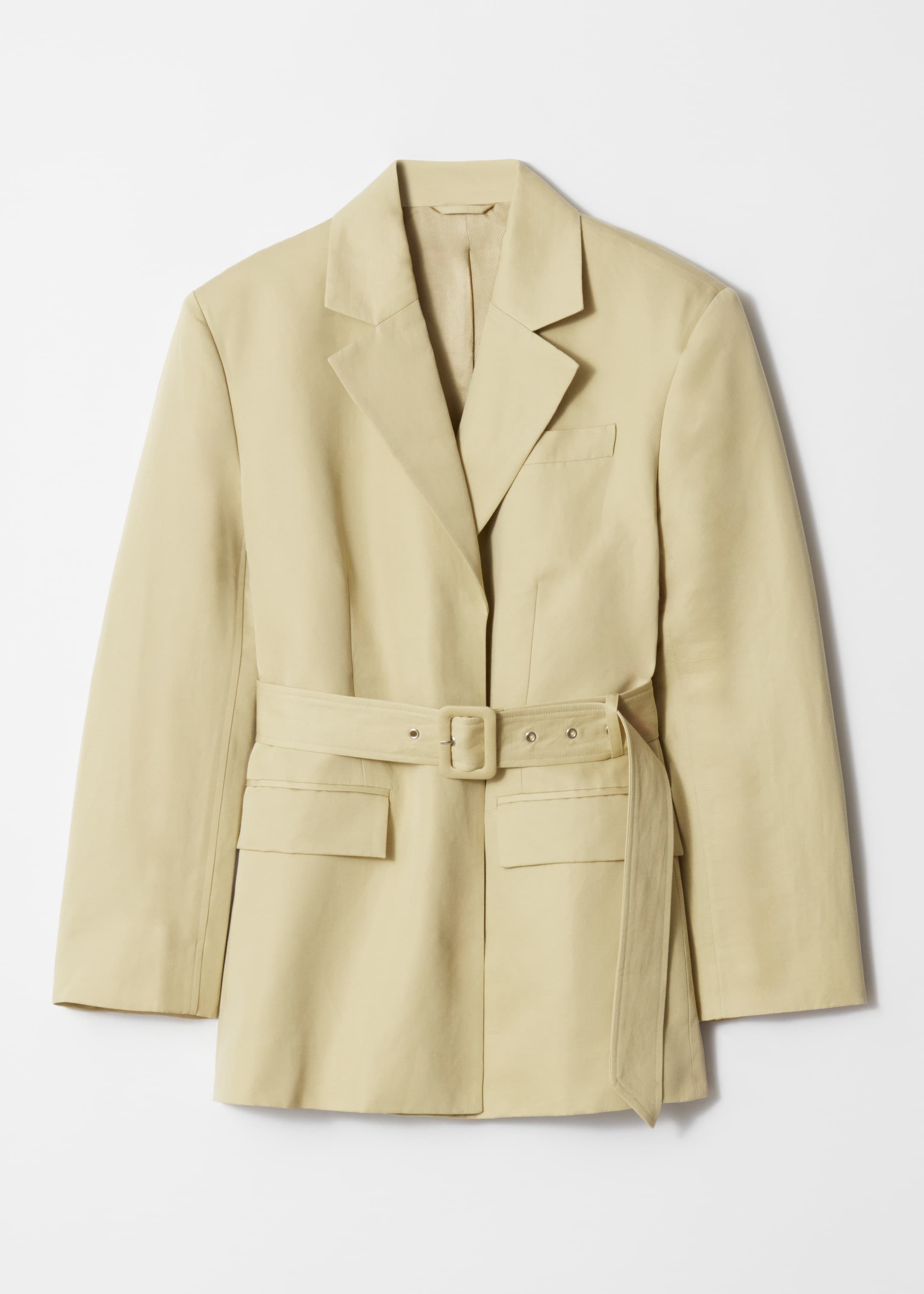 Größeres Bild anzeigen: Blazer mit Gürtel - Gelb - Ladies | H&M AT 3