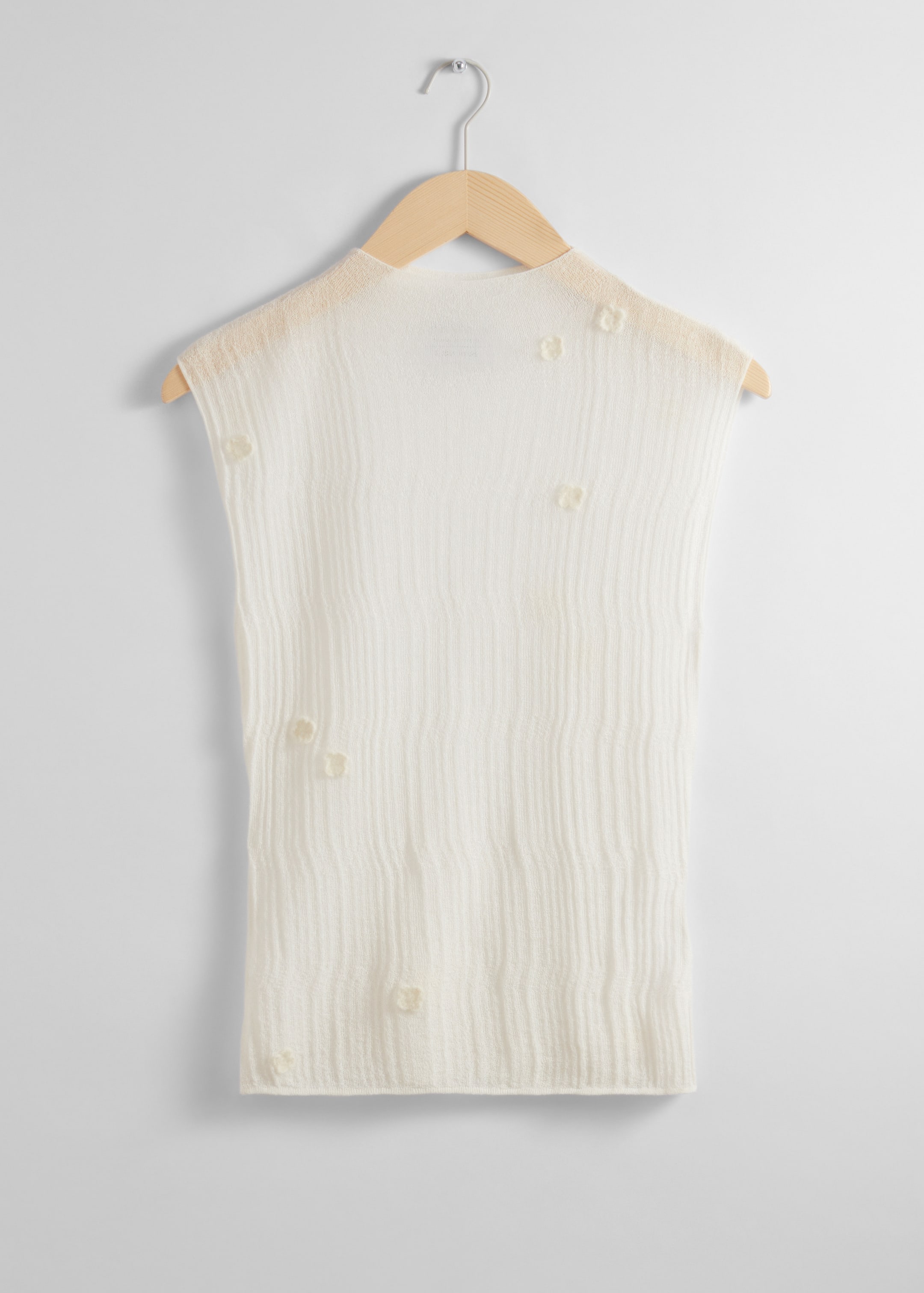 Größeres Bild ansehen: Durchscheinendes Oberteil ohne Ärmel - Weiß - Ladies | H&M DE 1