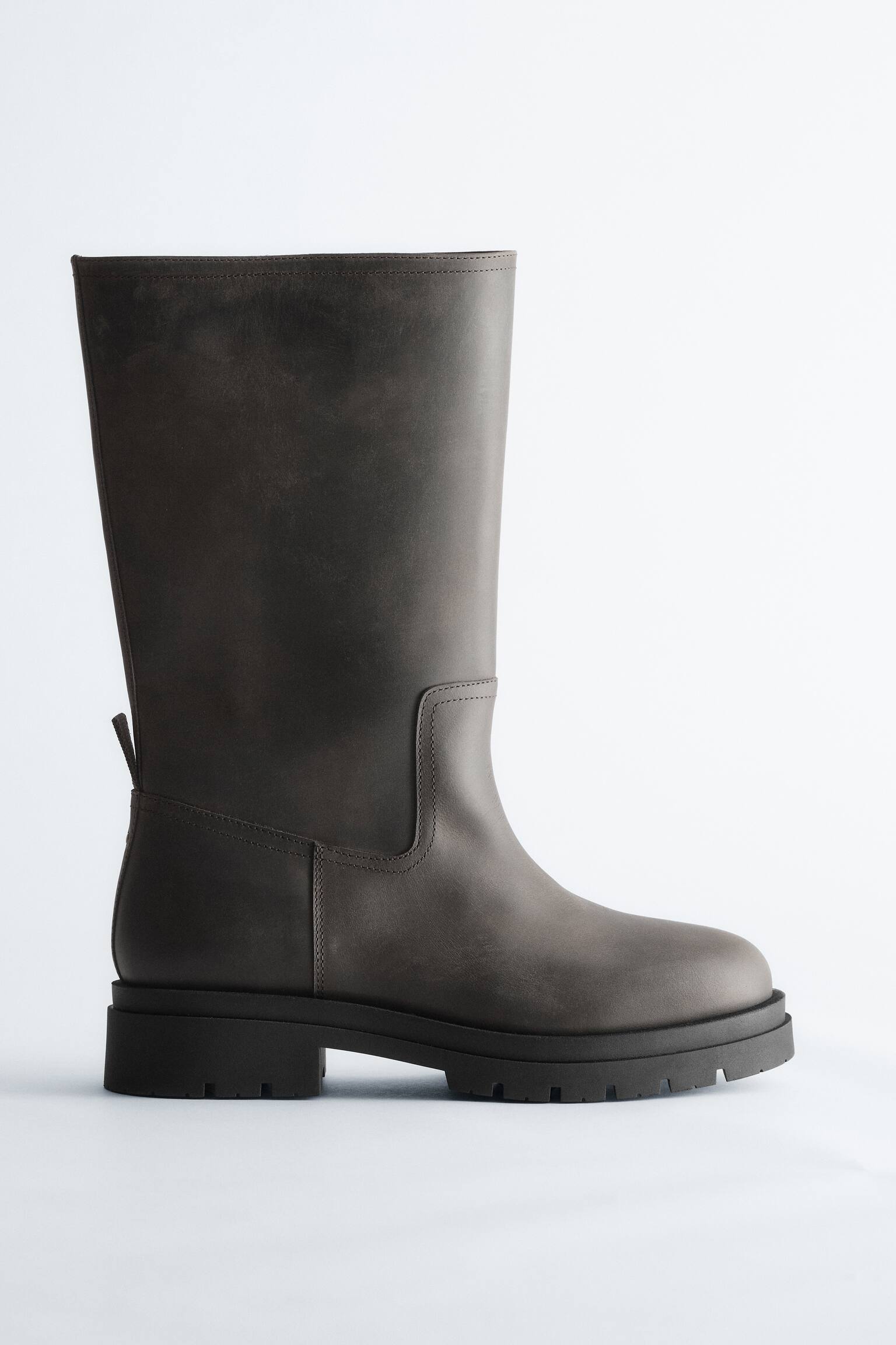 Stiefel mit weitem Schaft - Dunkelbraun - 2