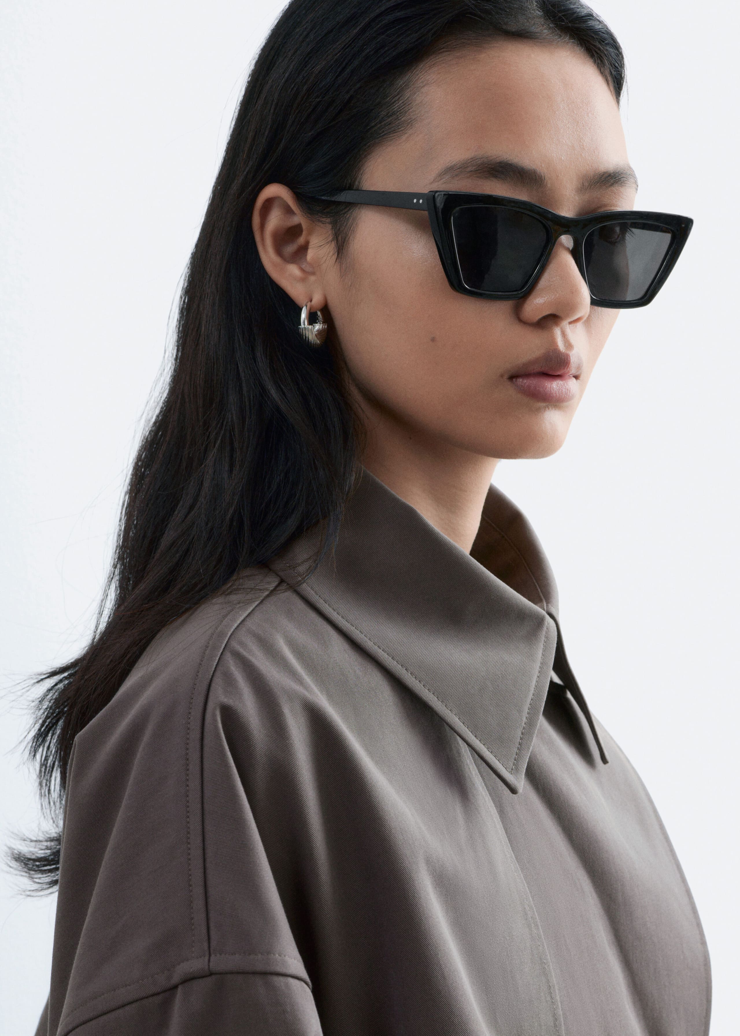 Image of Double-Breasted Trench Coat