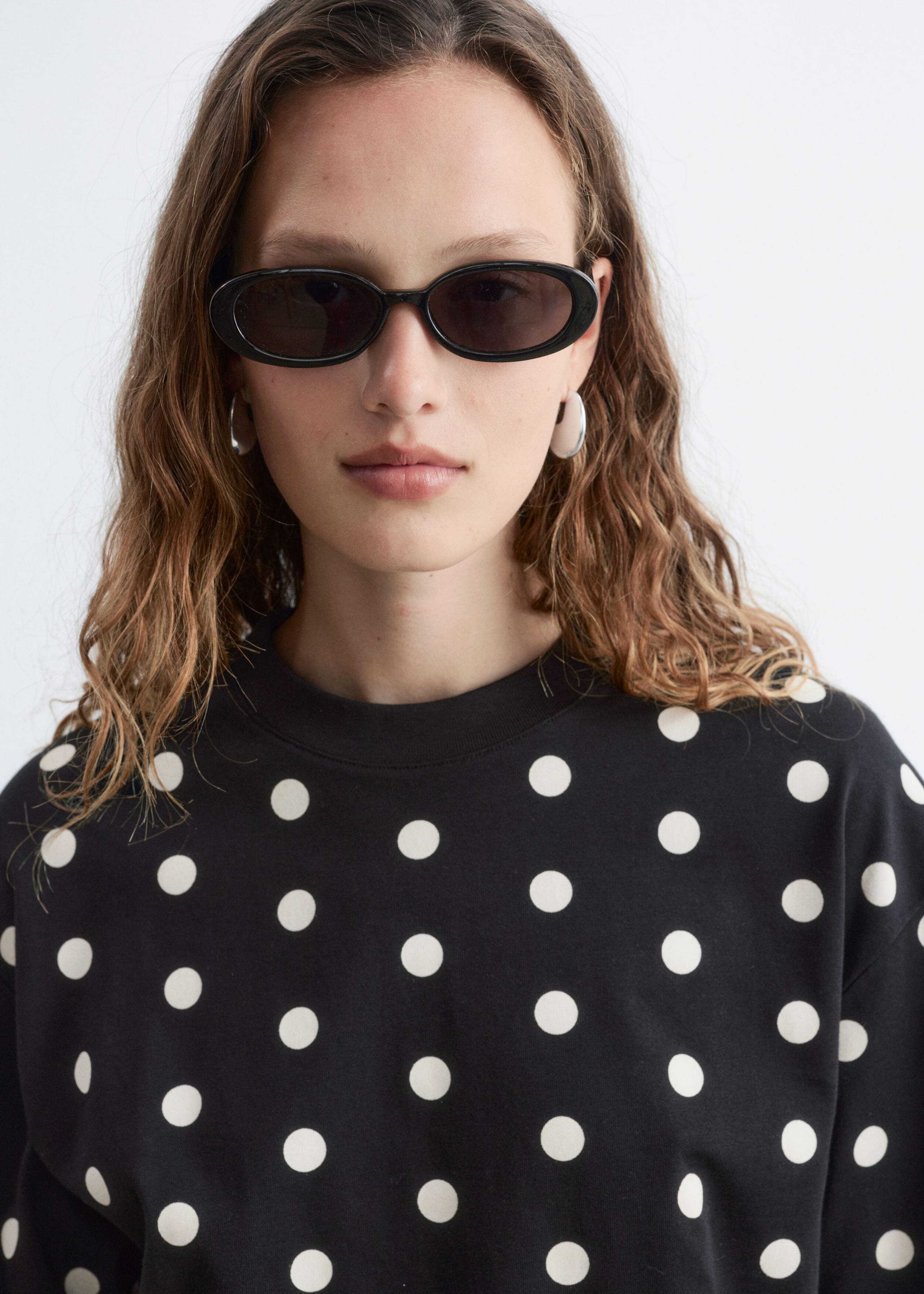 Boxy Cotton T-Shirt - Black/White - Still Life