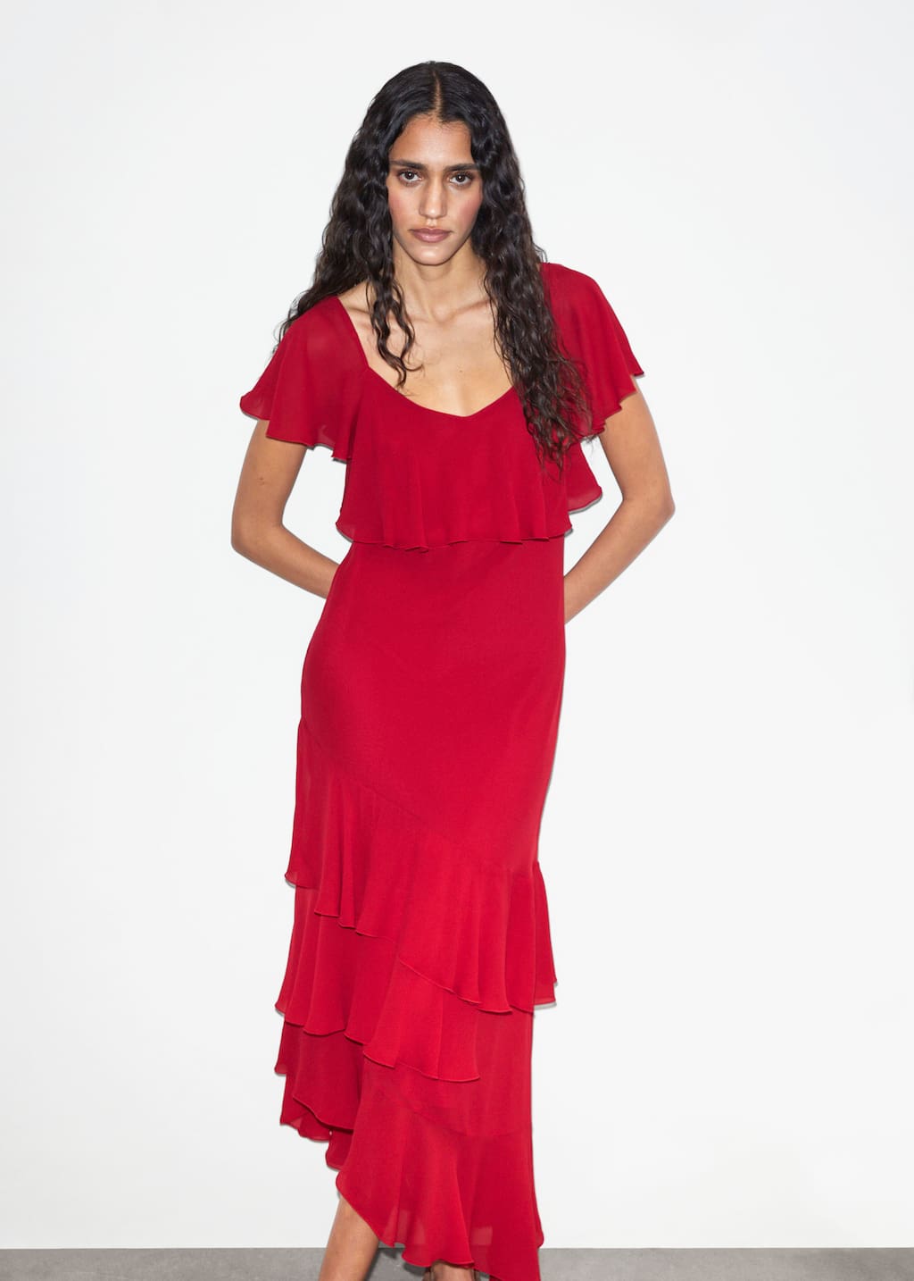Image of Maxikleid mit Volants