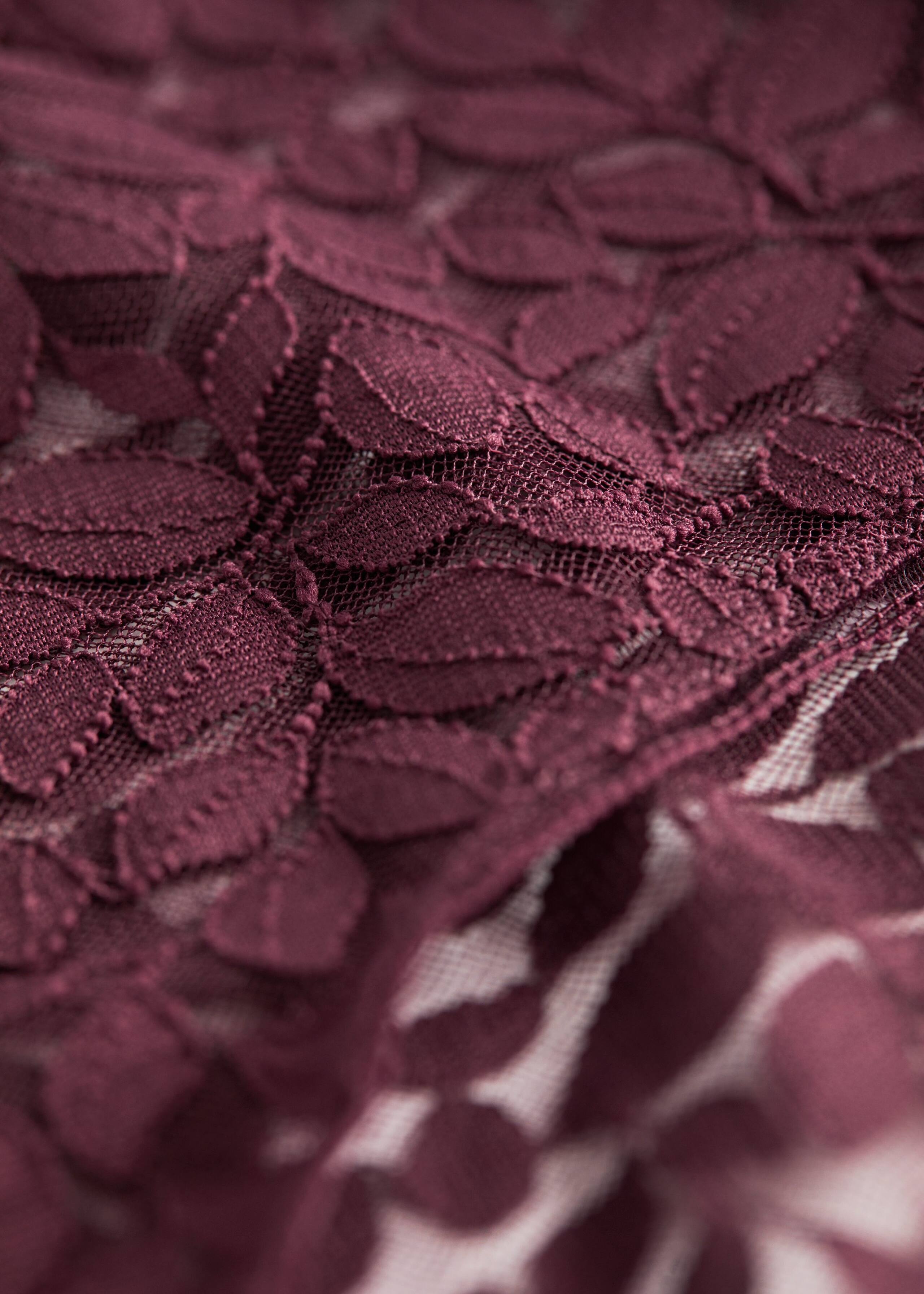 Leaf Lace High Waist Briefs - {{variantName}} - Descriptive Detail