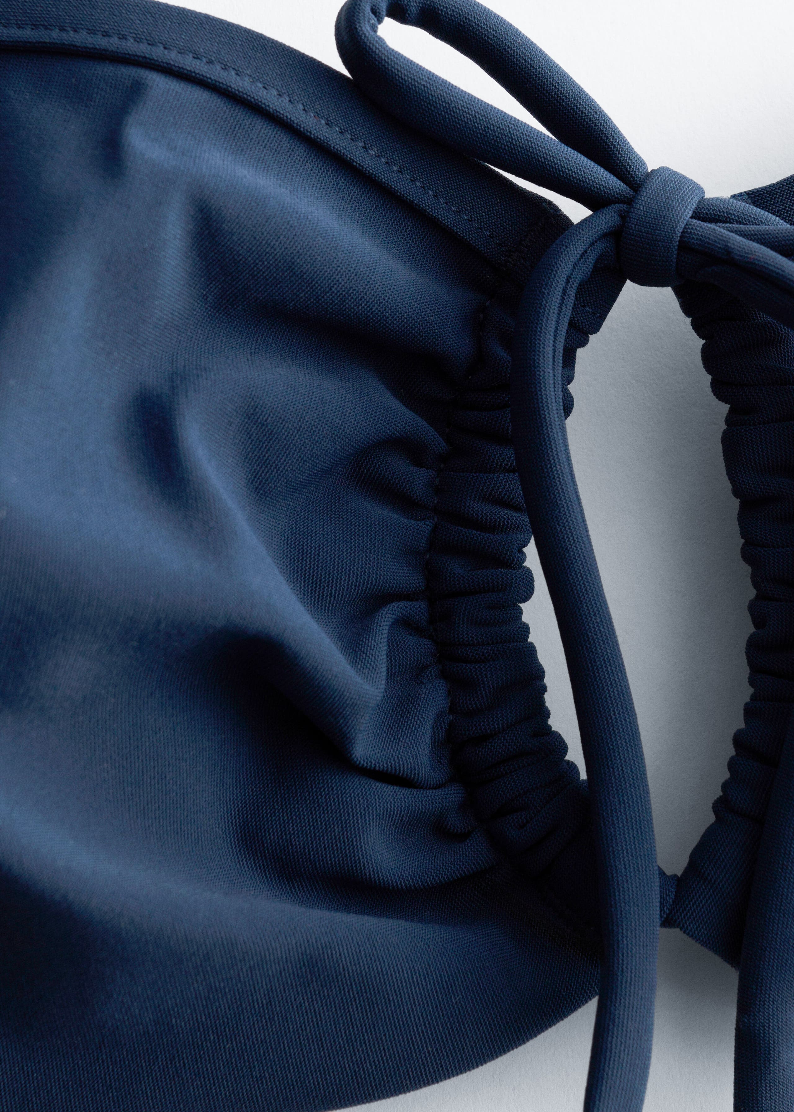 Tie-Front Bandeau Bikini Top - {{variantName}} - Descriptive Detail