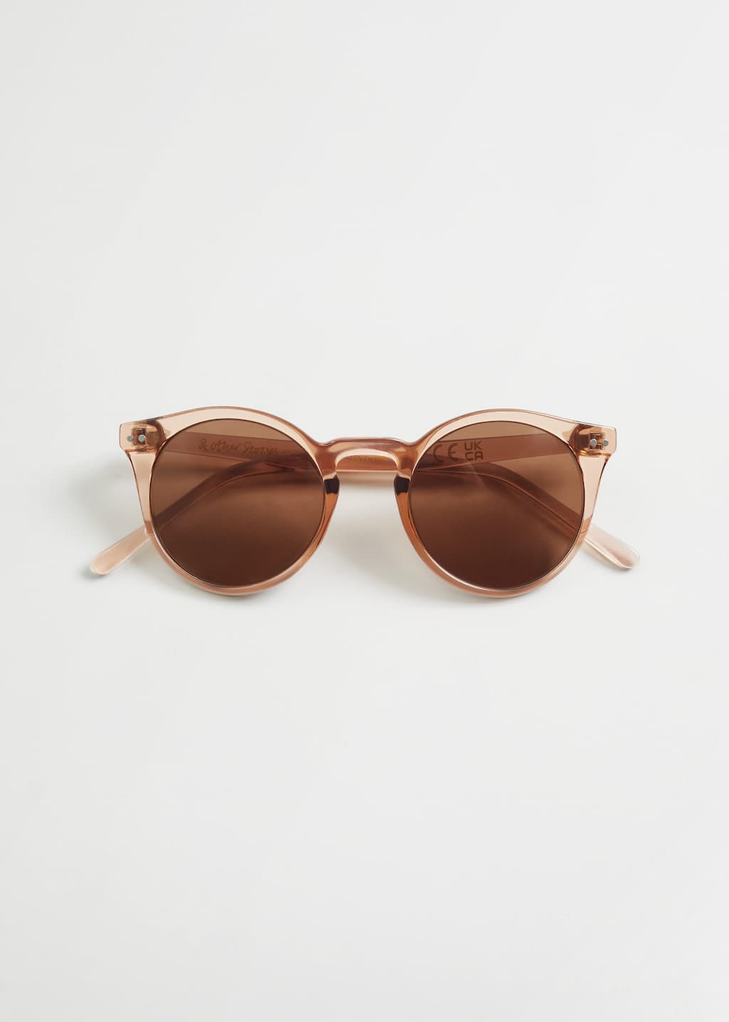 RoundClassicSunglasses – Ecru – Martwa natura