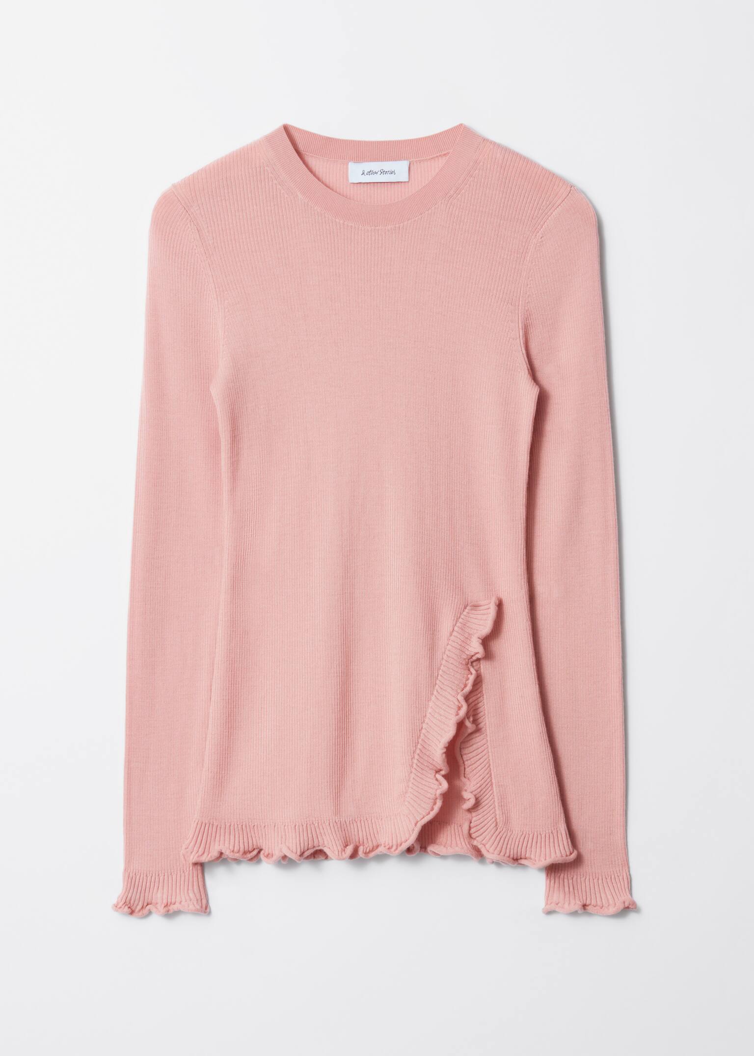 Haut à fente volantée - Rose clair/Rouge/Beige