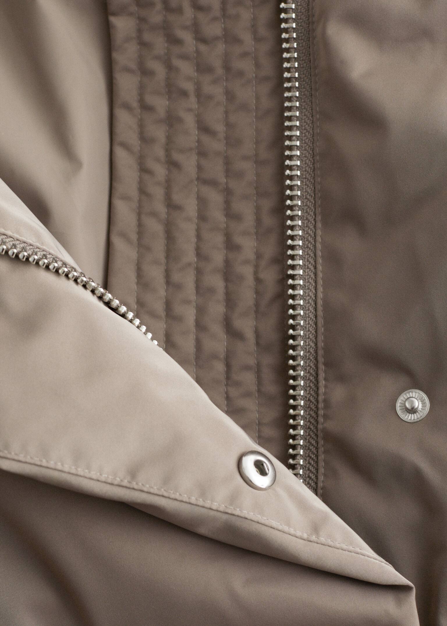 Chaqueta acolchada de plumas - Topo - 5