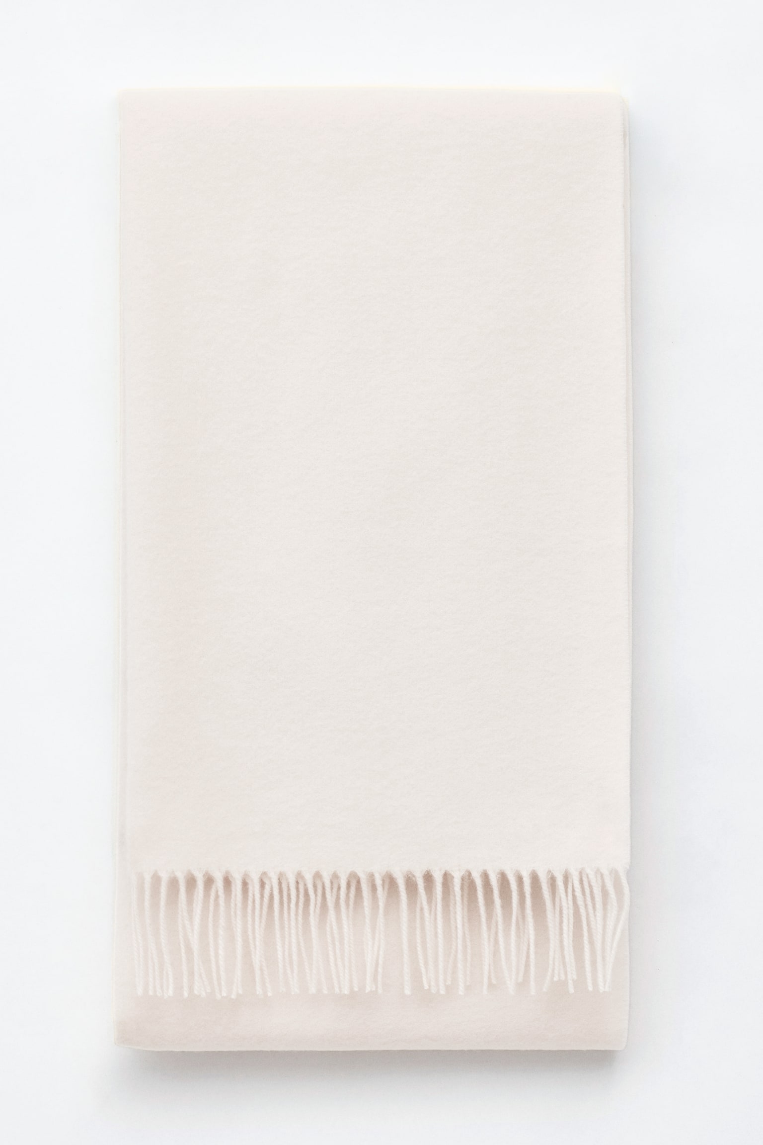 Fringed Wool Blanket Scarf - White/Dark Red/Grey/Blue/Mahogany/Burgundy