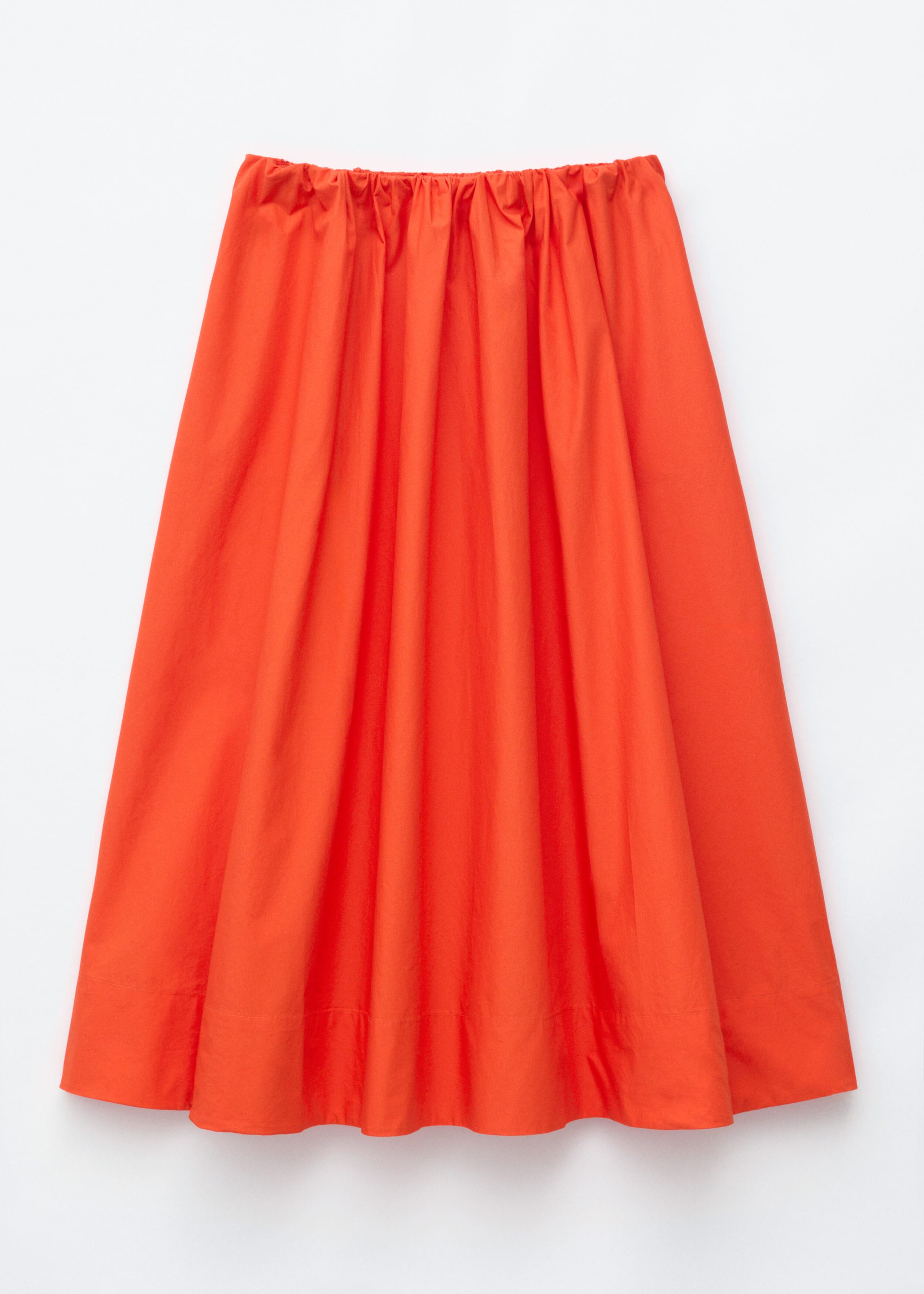 Cotton Midi Skirt