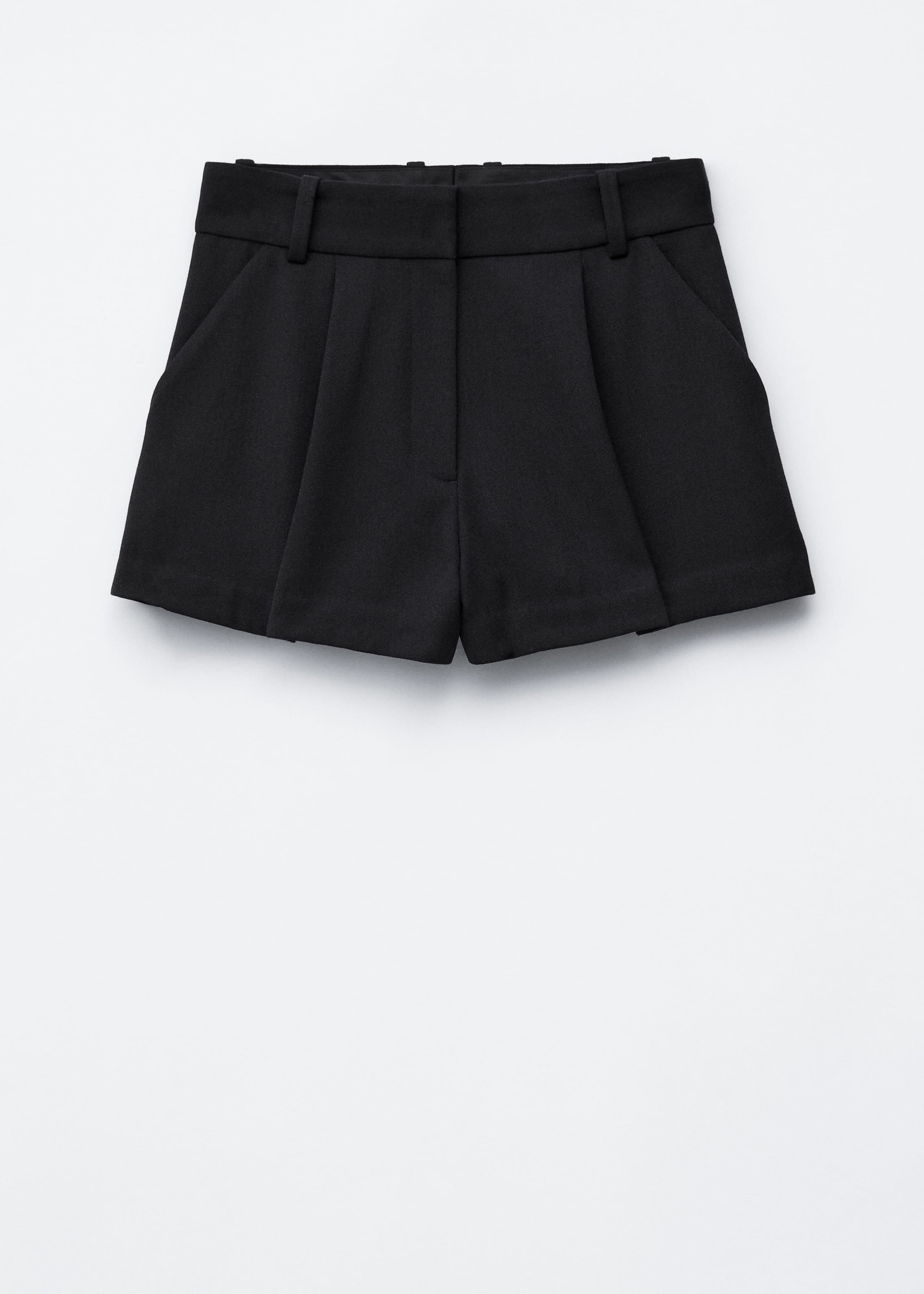 Image of Press-Crease Wool Shorts