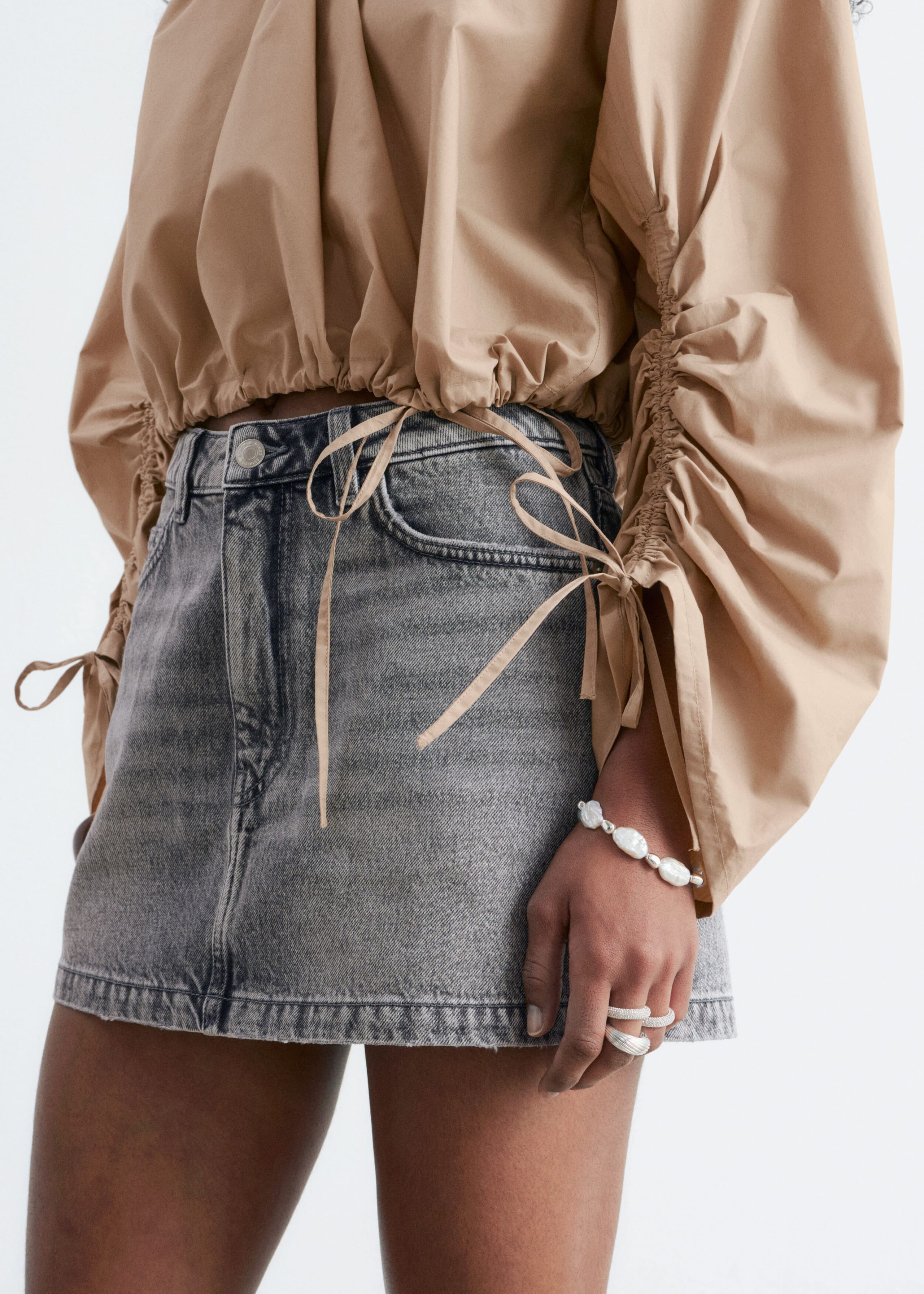 Image of Denim Mini Skirt