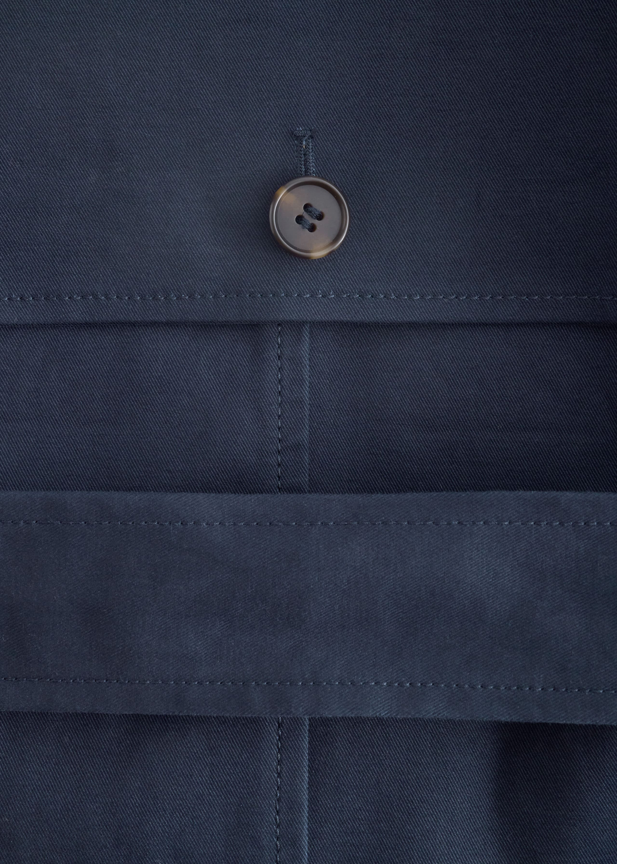 Belted Trench Coat - Dark Blue - Still Life