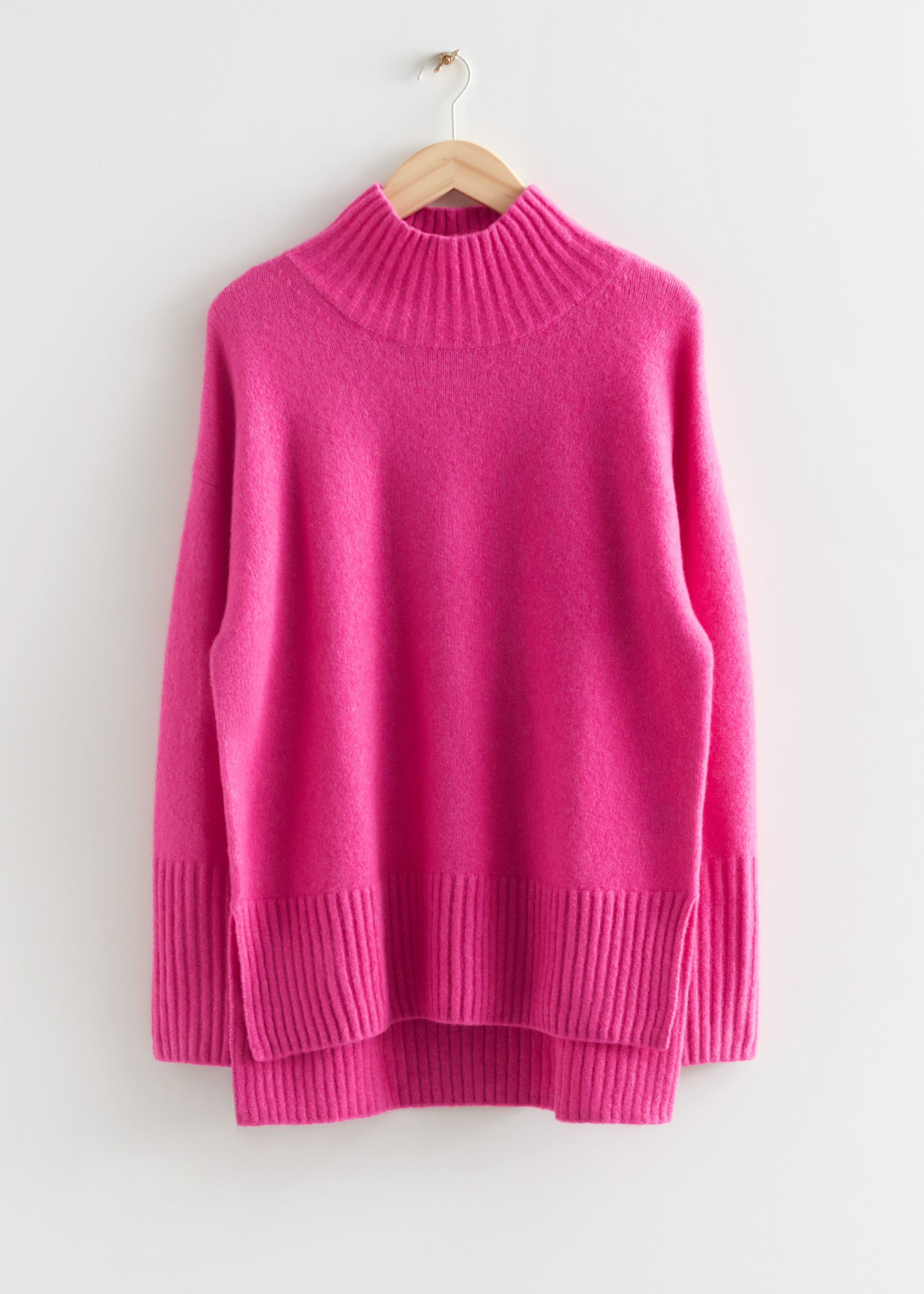 Jersey de punto con cuello semialto - Topo jaspeado - Bodegón