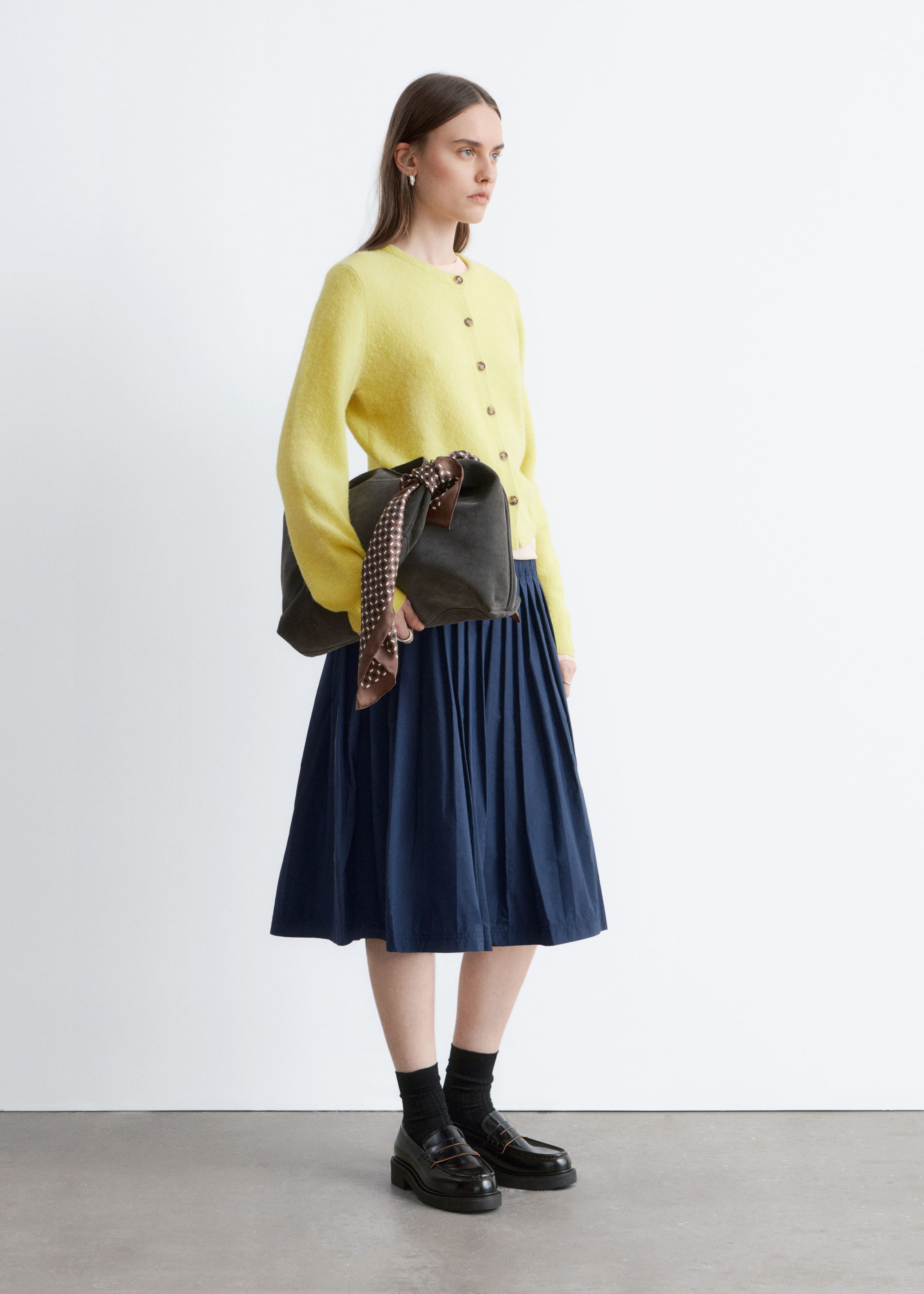 Image of Alpaca-Blend Cardigan