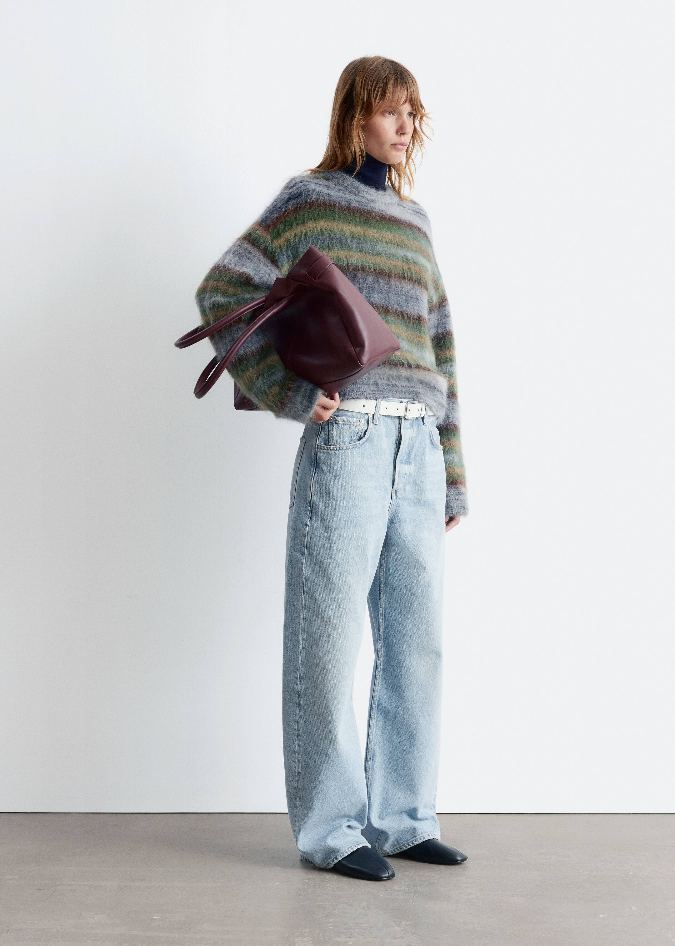 Visualizza immagine più grande: Maglione a righe - Righe grigio/verde - DONNA | H&M IT 5