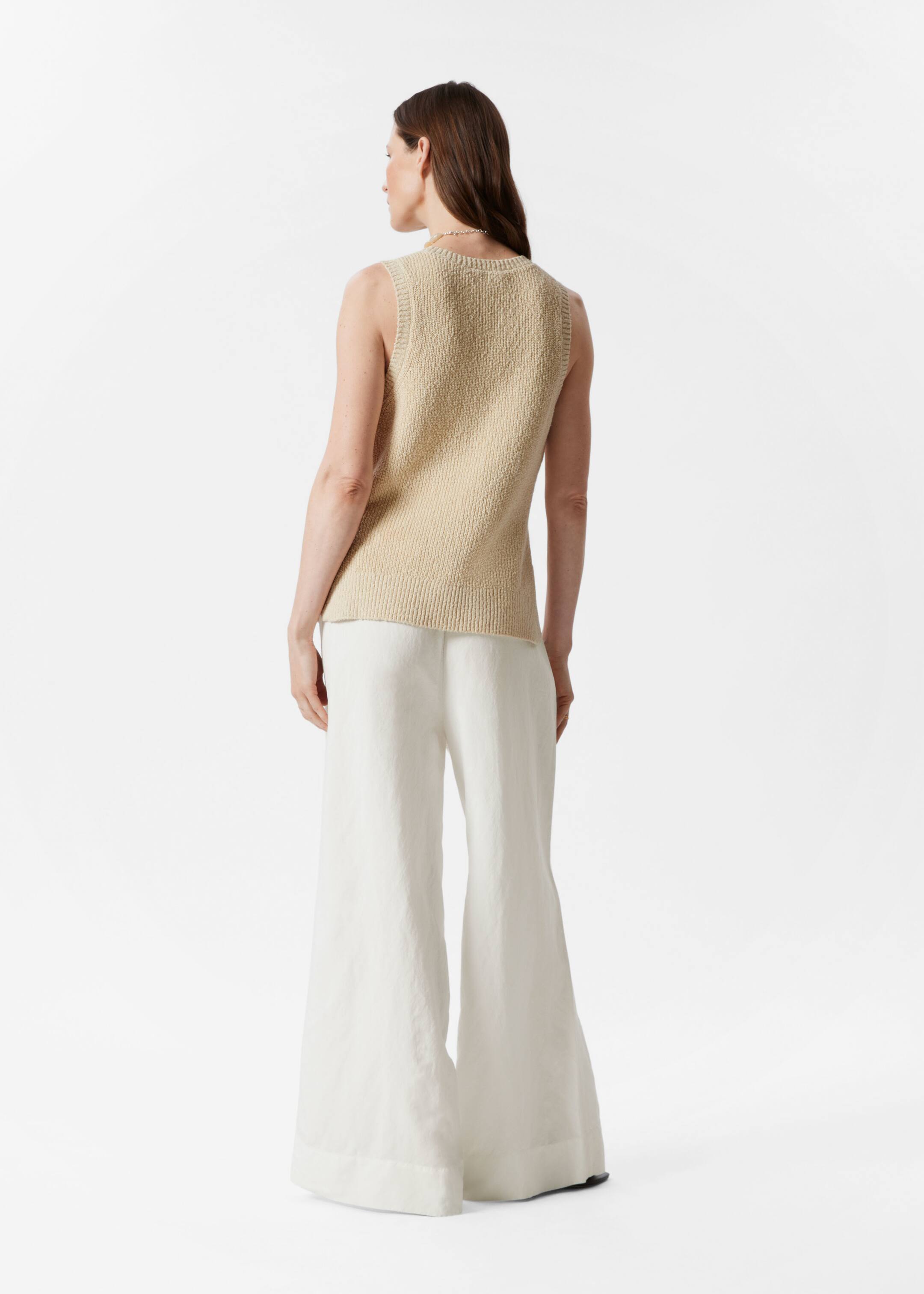 View larger image: Knitted Tank Top - Beige - Ladies | H&M GB 4
