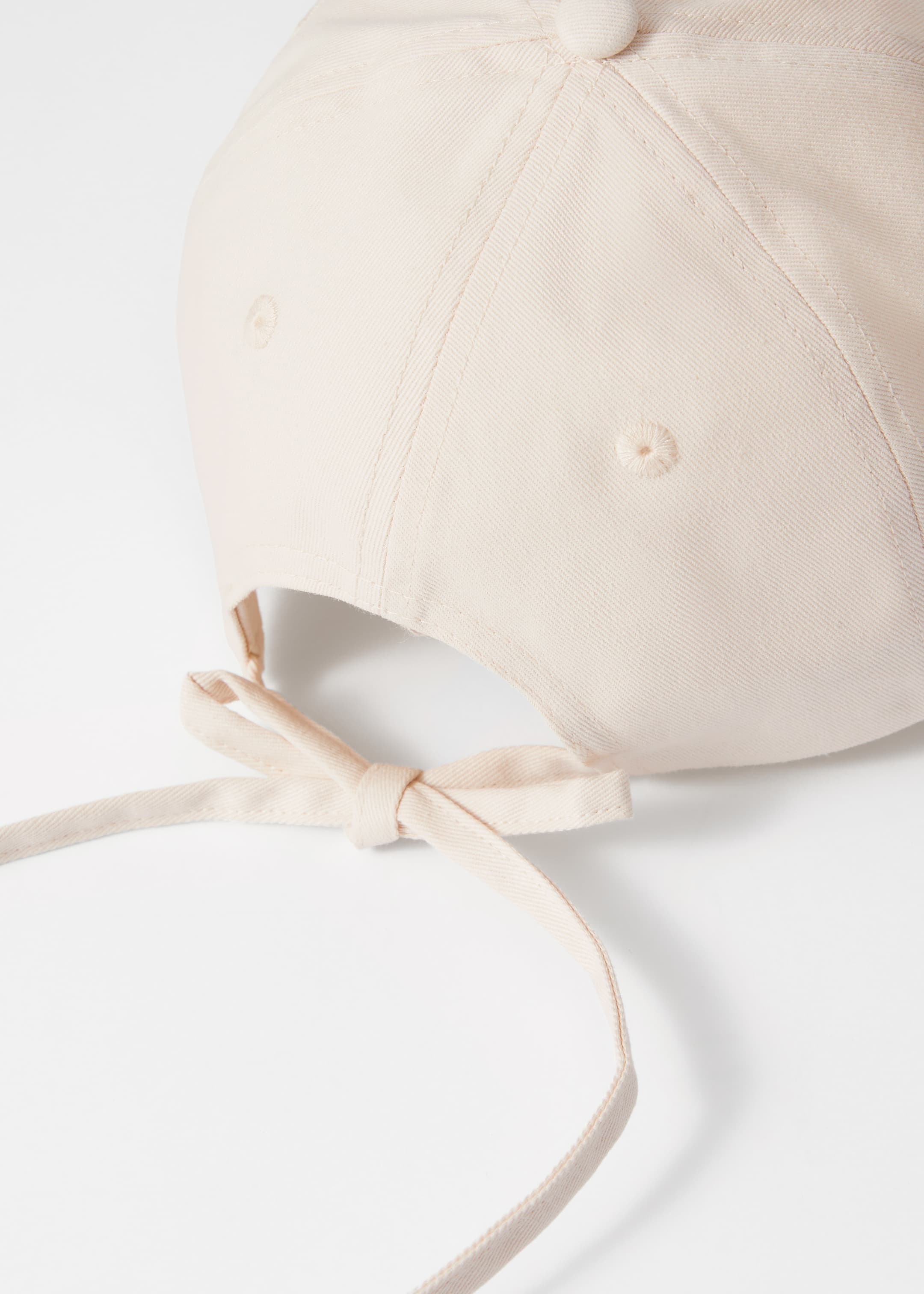 Visa större bild: Basebollkeps med rosett - Crèmevit - DAM | H&M SE 4