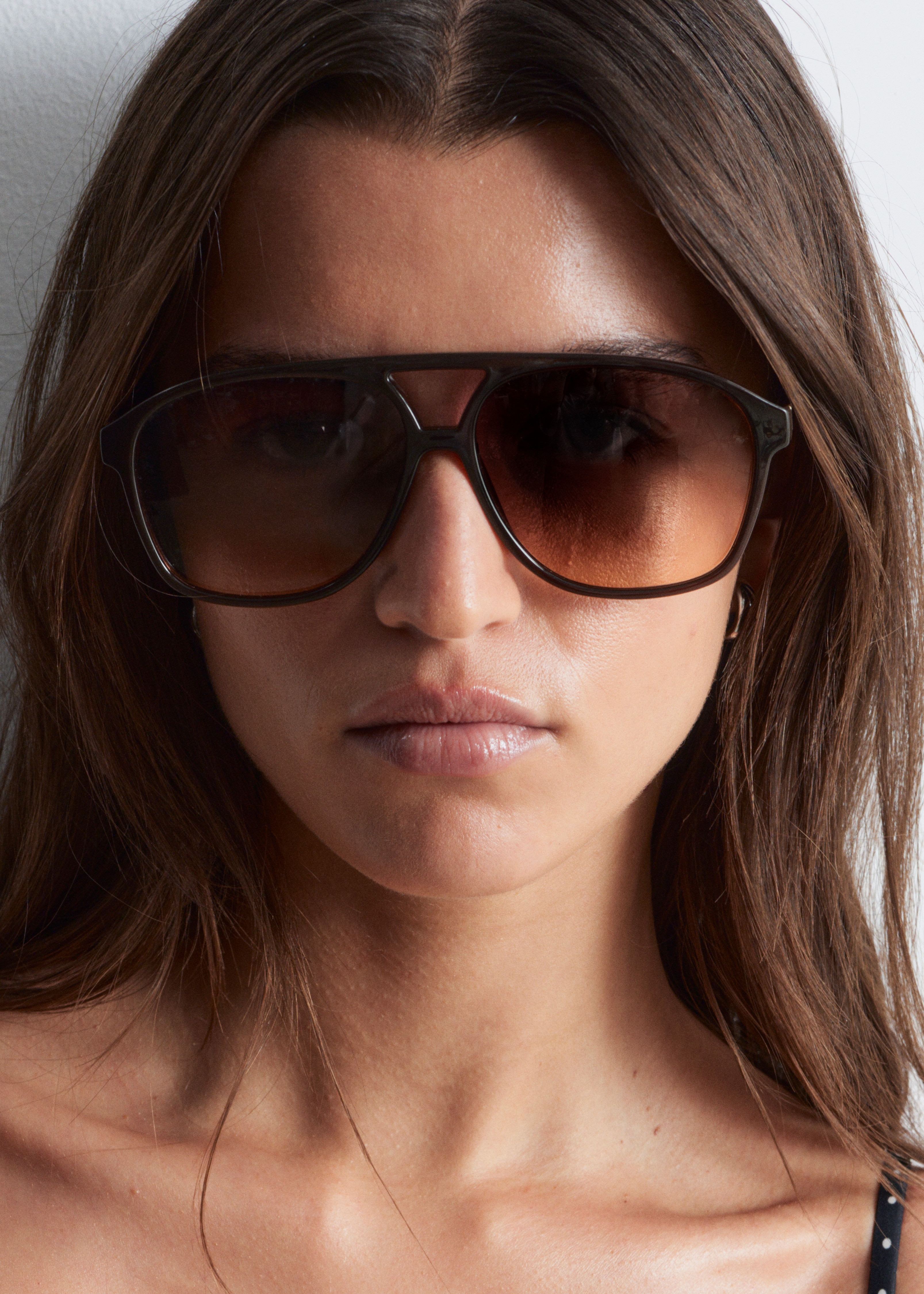 Oversized pilotglasögon