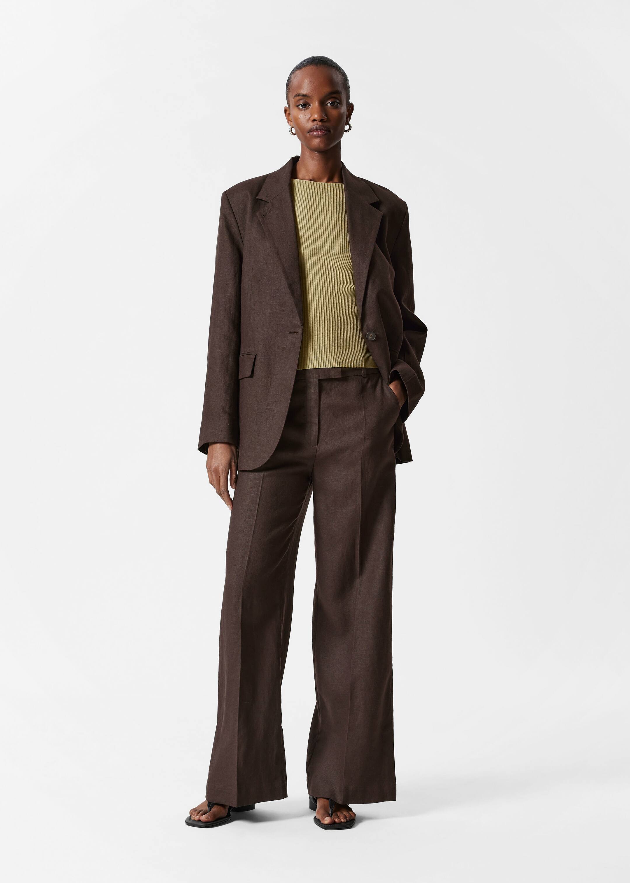 Visualizza immagine più grande: Canotta con lavorazione a coste - Senape - DONNA | H&M IT 2