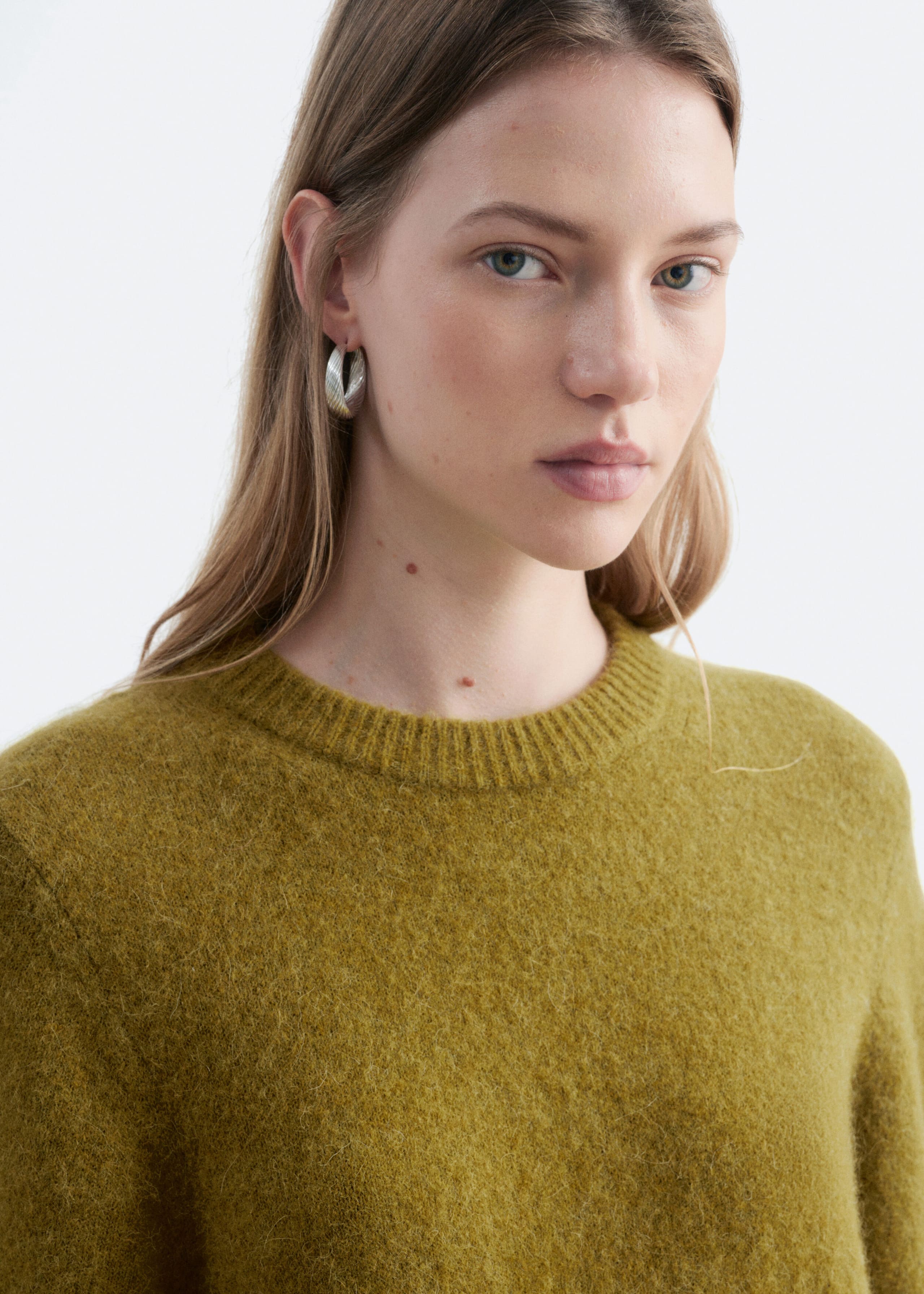 Alpaca-Blend Knitted T-Shirt - Chartreuse - Lookbook