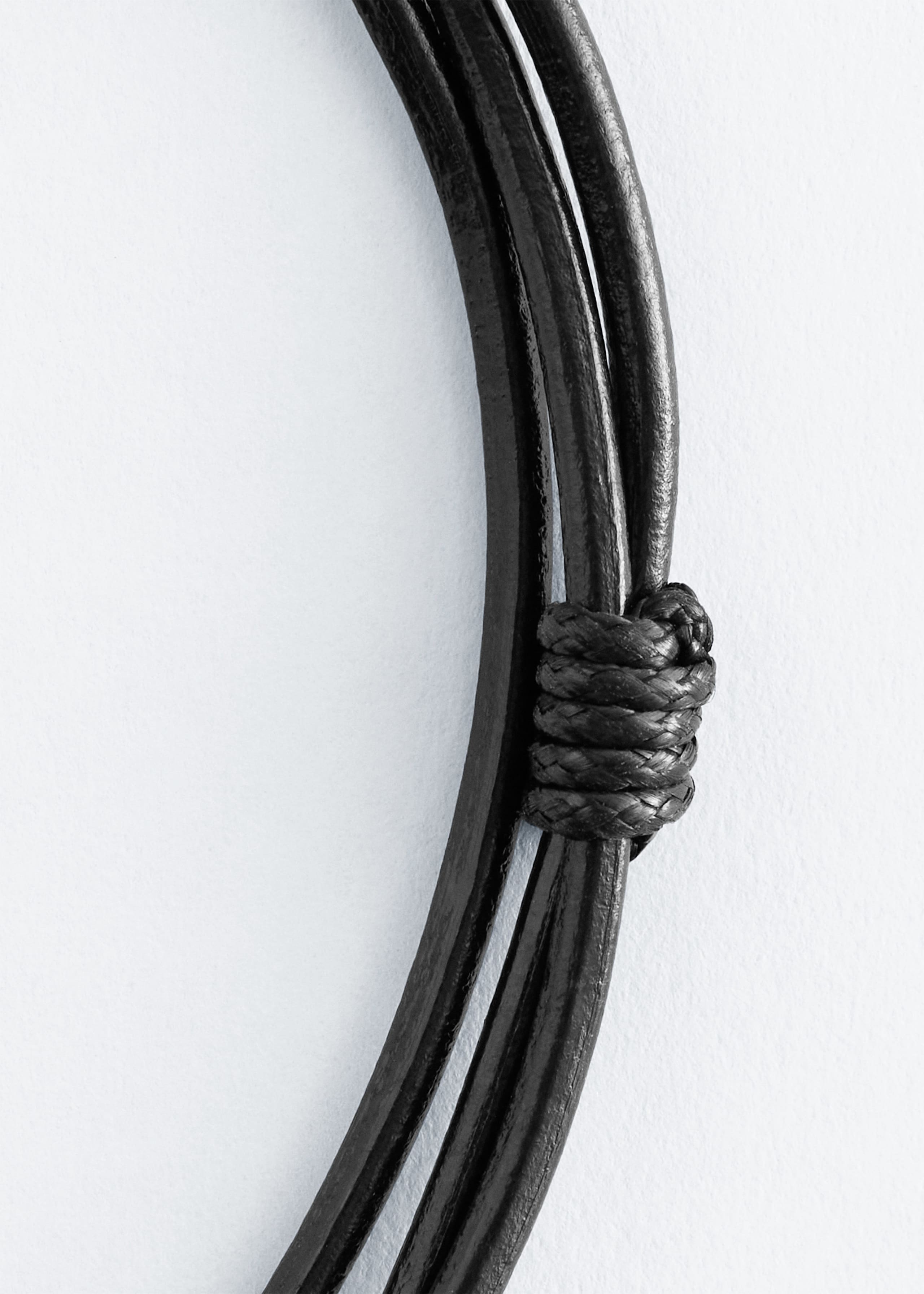 Teardrop Cord Necklace - Gold - Still Life