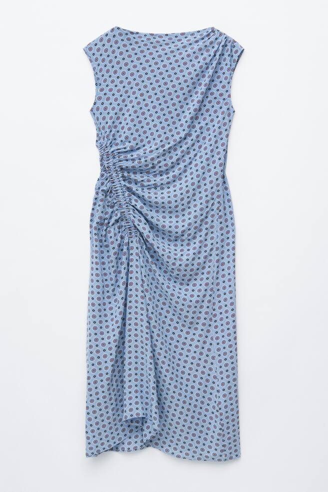 Midimekko, venepääntie - Sininen/printtikuosi/Punainen/kukkakuosi - 1