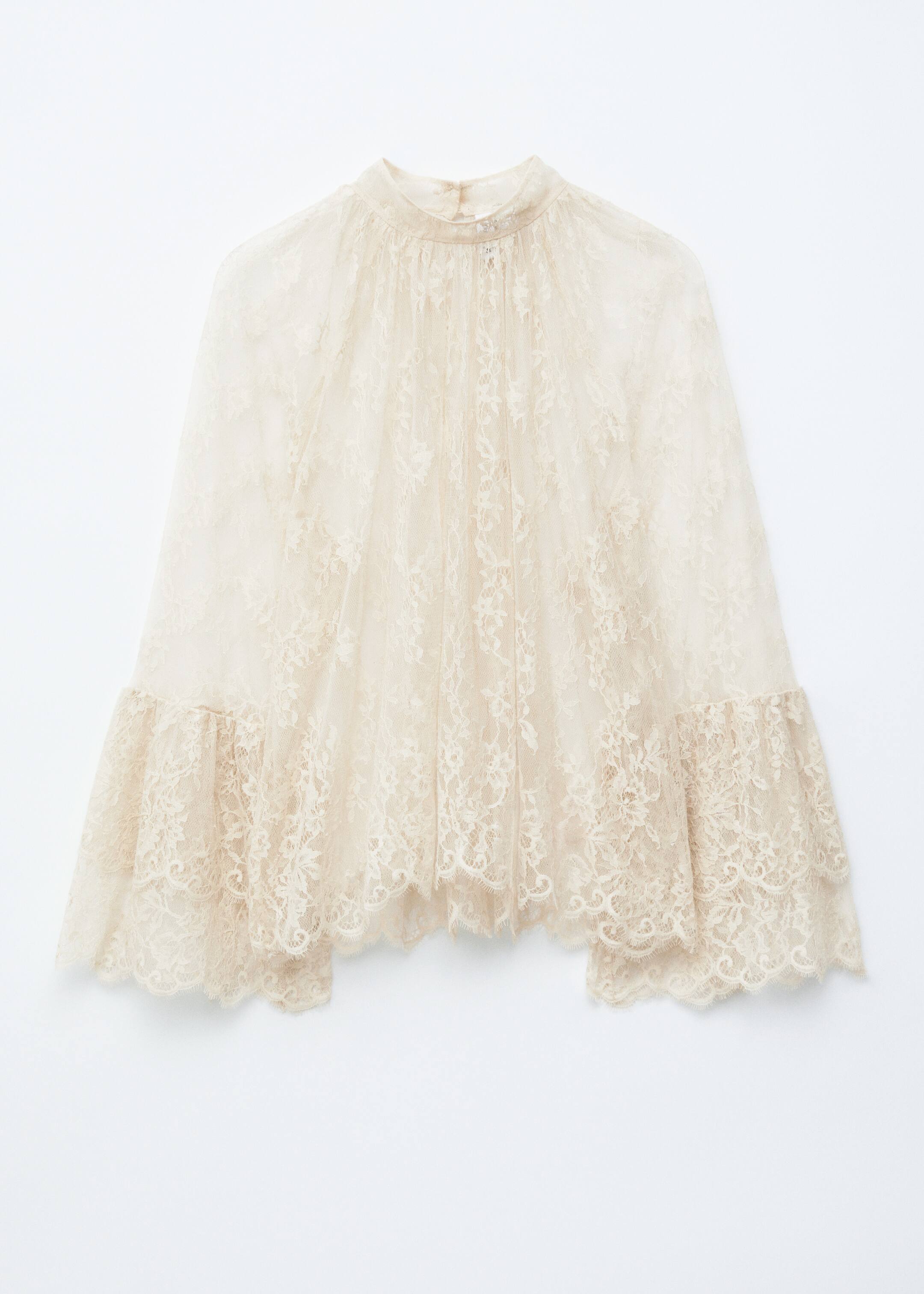 Agrandir l'image: Blouse en dentelle volantée - Couleur crème - FEMME | H&M BE 6