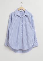 Weiß/Blau gestreift